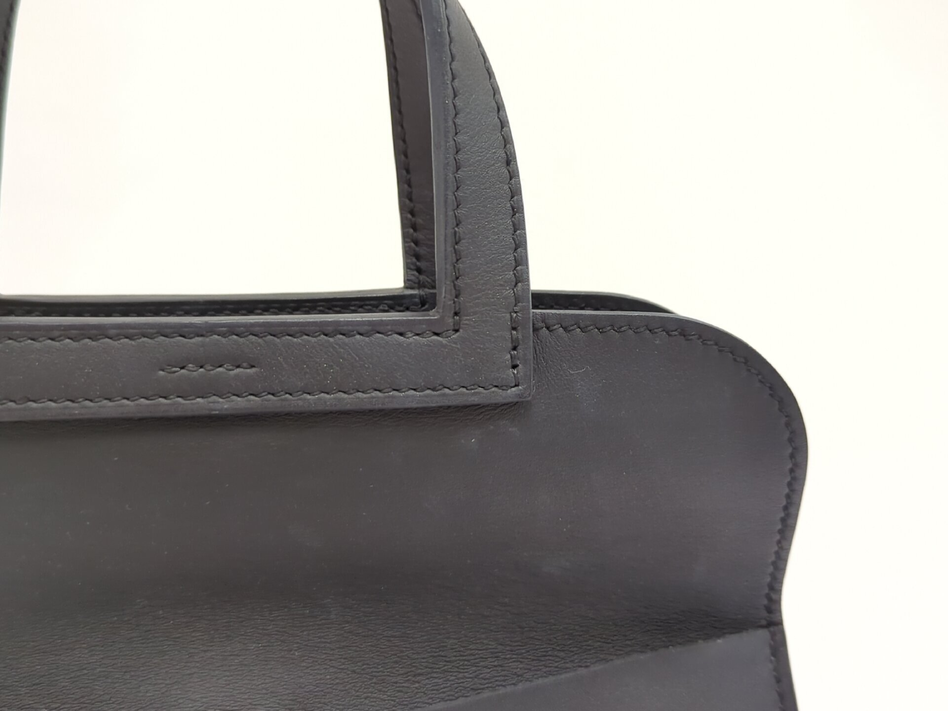 Alzan Mini Swift Black Silver Hardware W Stamp Handbag — view 8