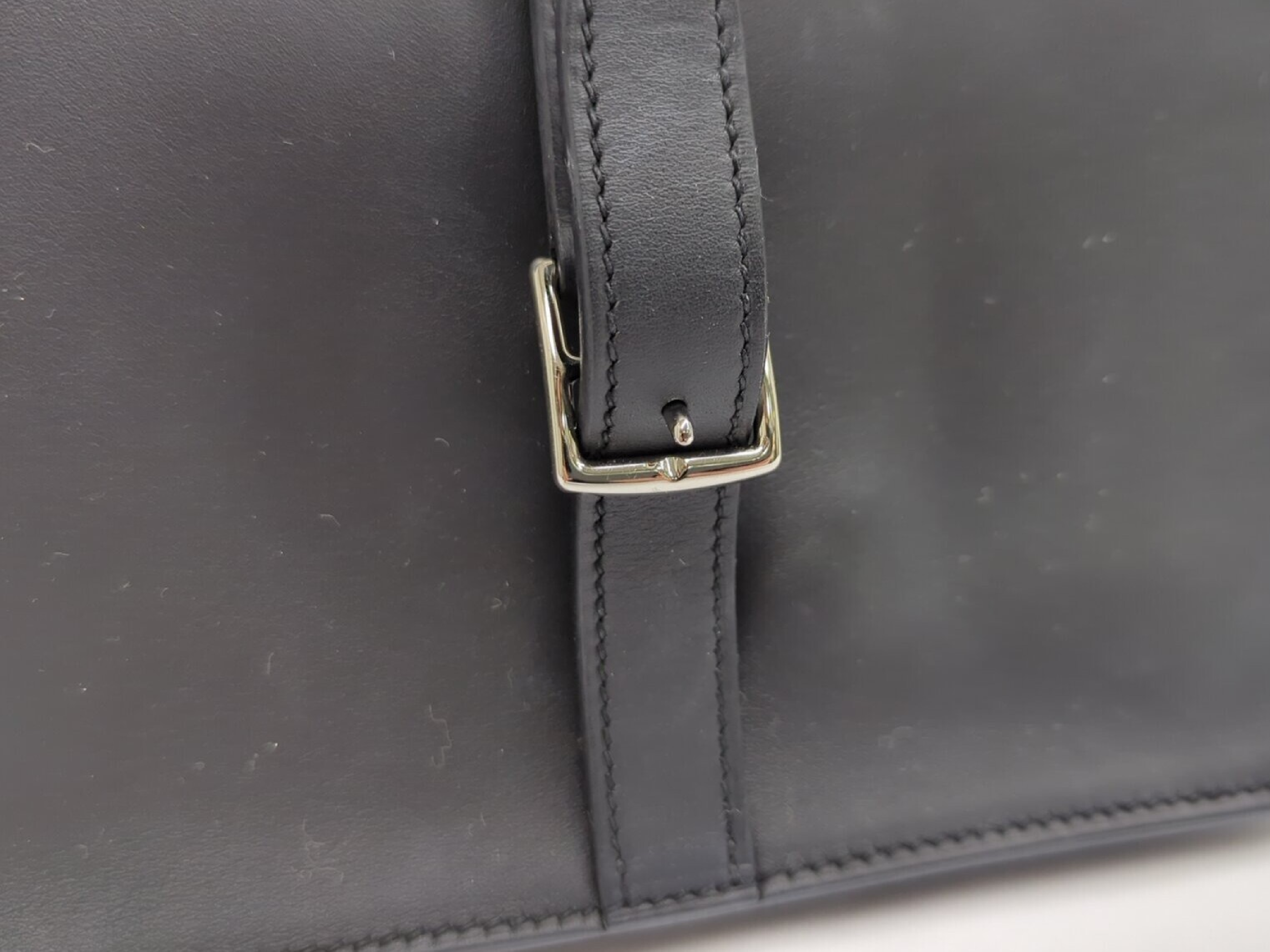 Alzan Mini Swift Black Silver Hardware W Stamp Handbag — view 9
