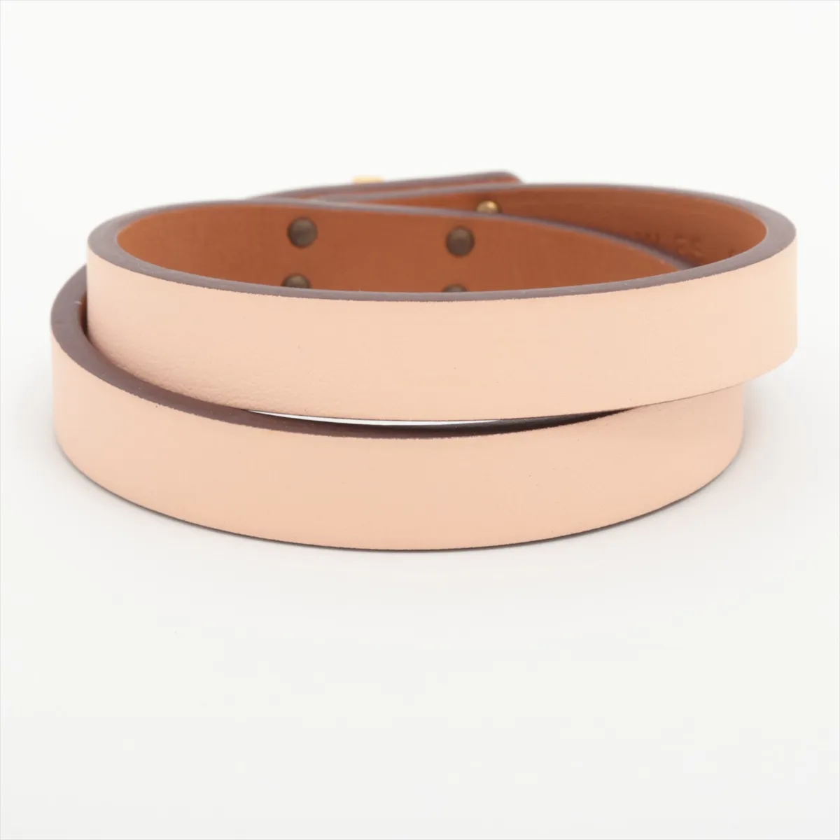 Mini Kelly Double Tour W:2024 Bracelet T2 GP x Leather Pink x Gold. Shows signs of wear including — view 2