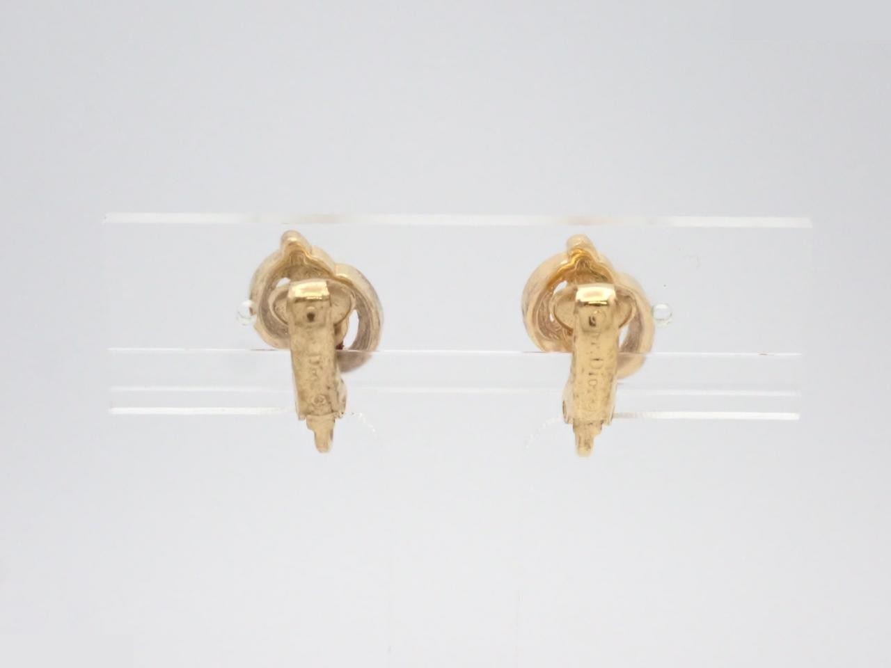 CD logo earrings — view 2