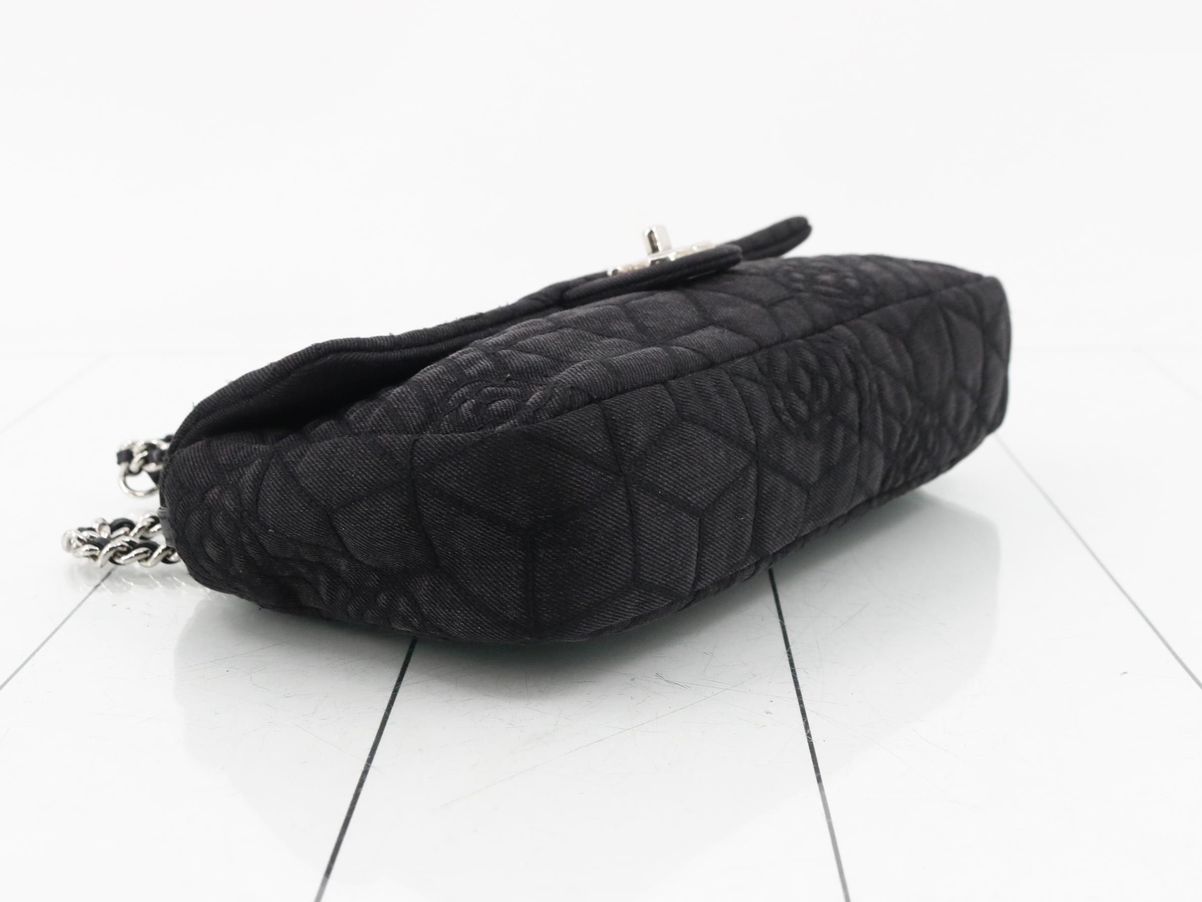 Denim chain shoulder bag — view 5