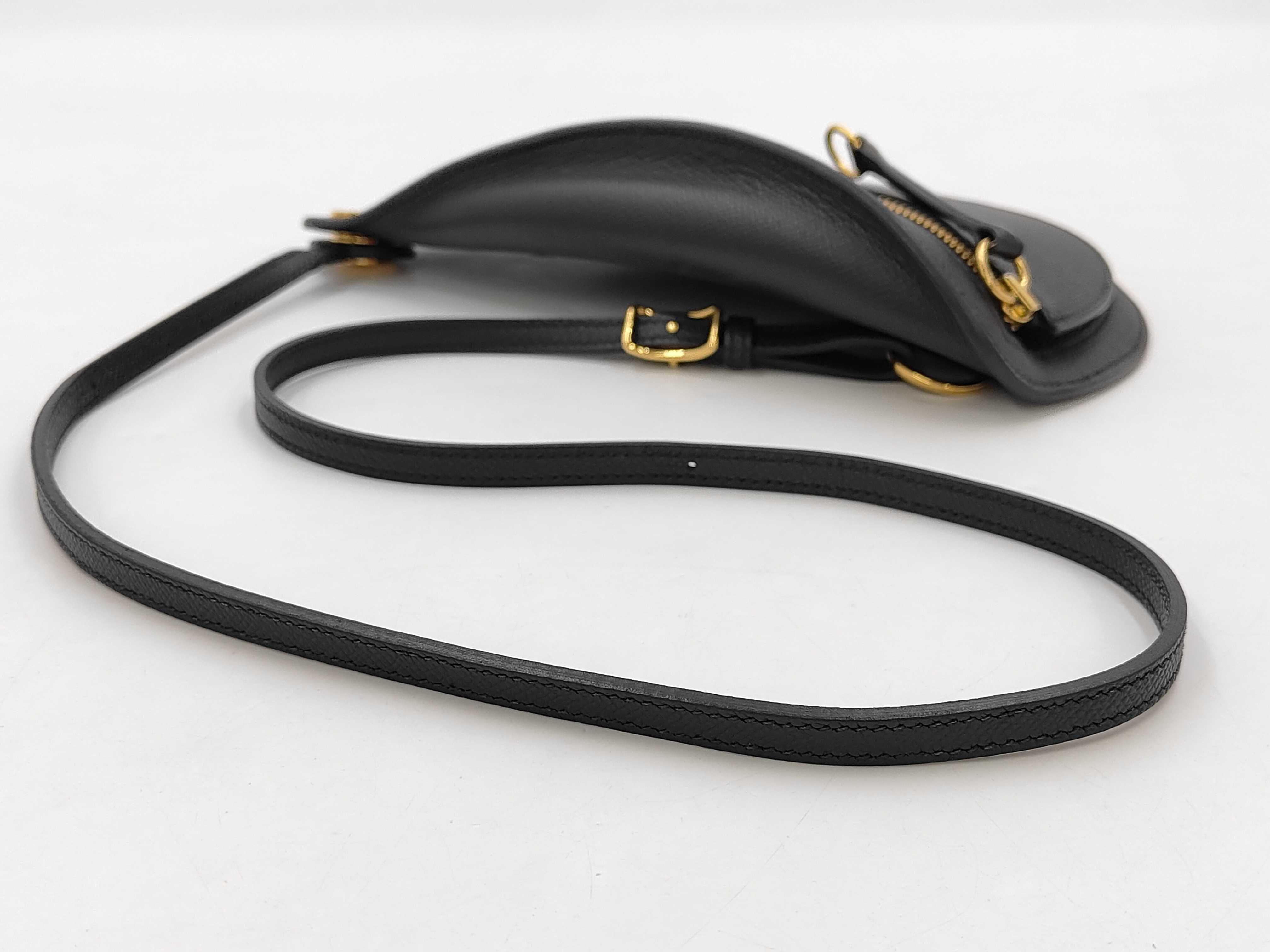 Petite Course Epsom Leather Shoulder Bag with Gold Hardware (B Stamp) — view 3
