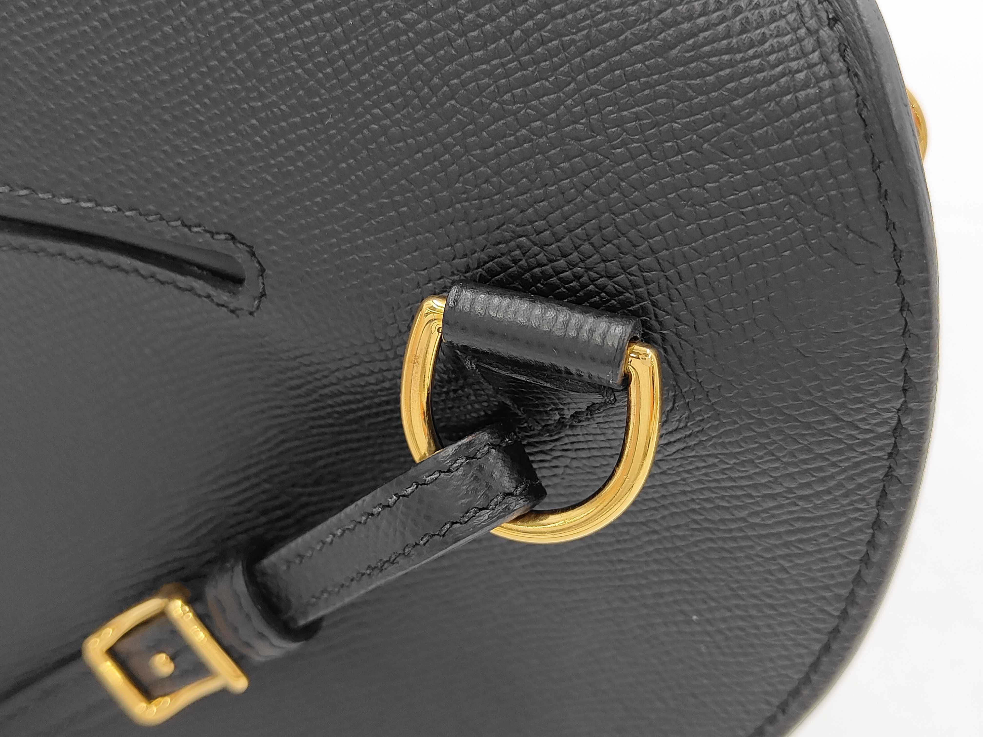 Petite Course Epsom Leather Shoulder Bag with Gold Hardware (B Stamp) — view 5