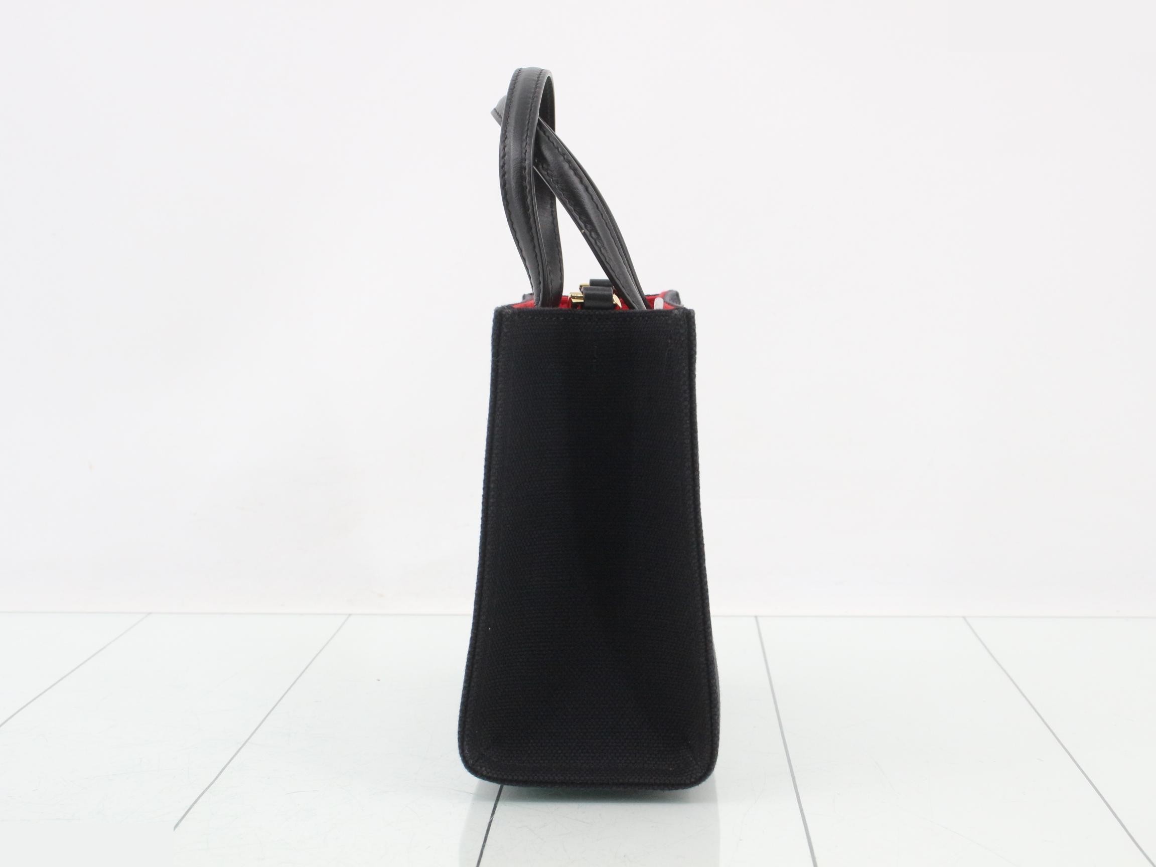 Mini Tote Bag, 2-Way, Black — view 3