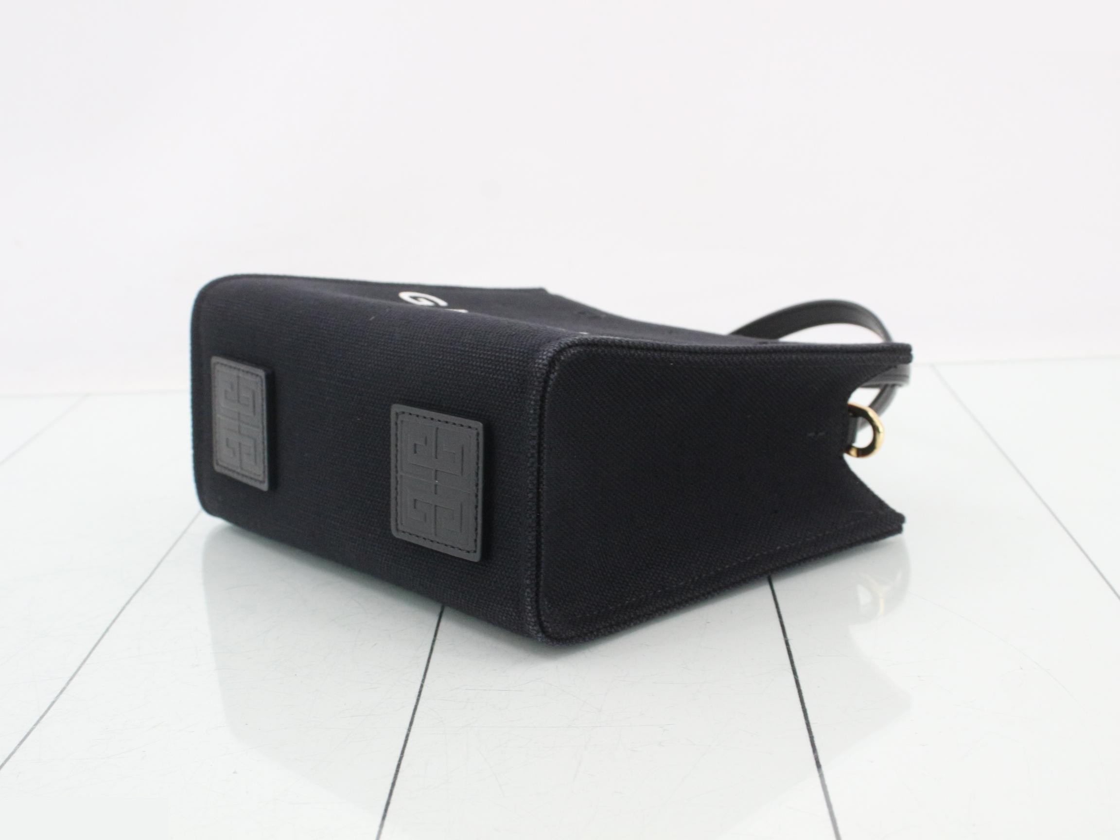 Mini Tote Bag, 2-Way, Black — view 6