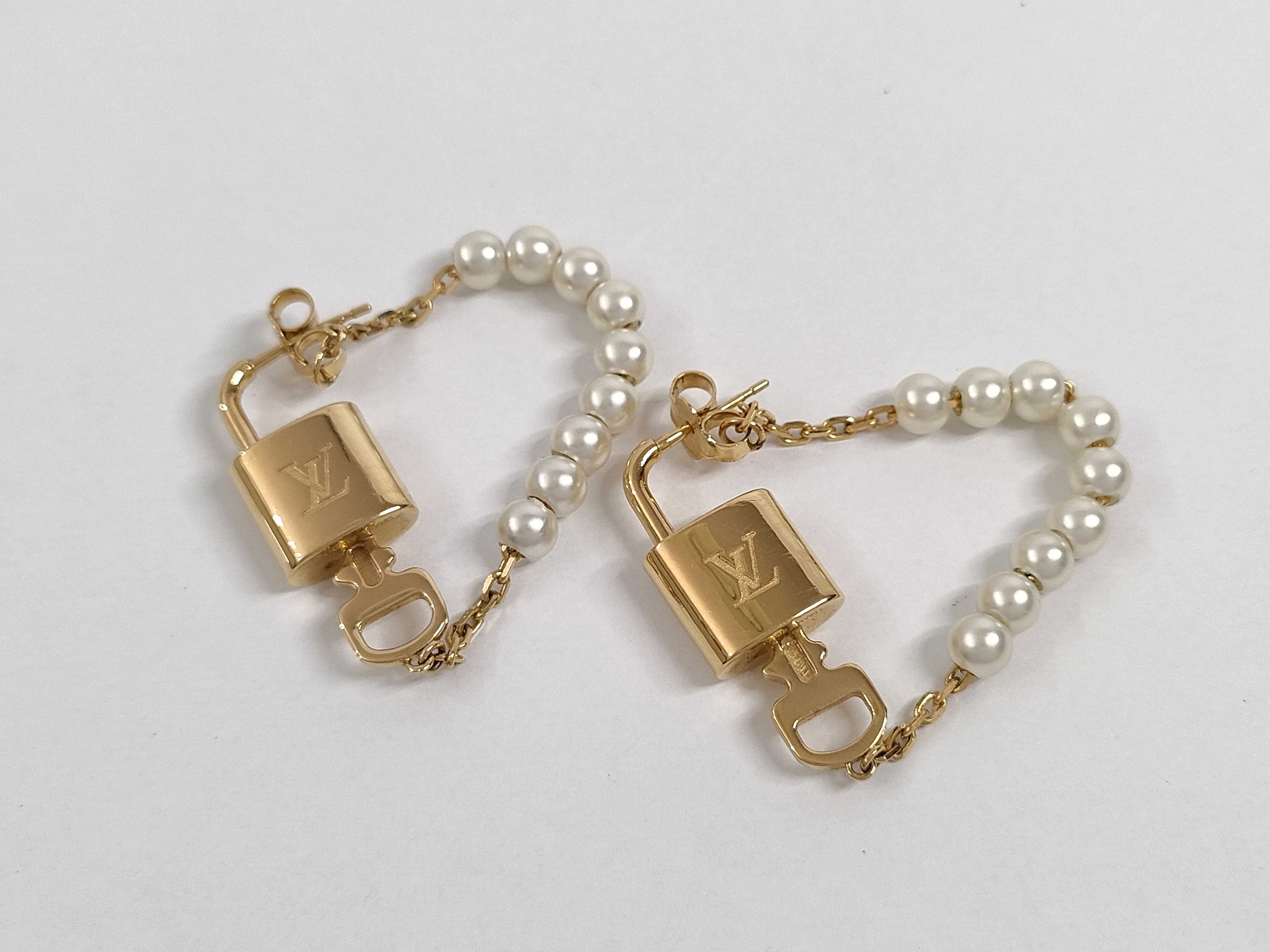 Pearl Rock Earrings (with pouch) — view 2