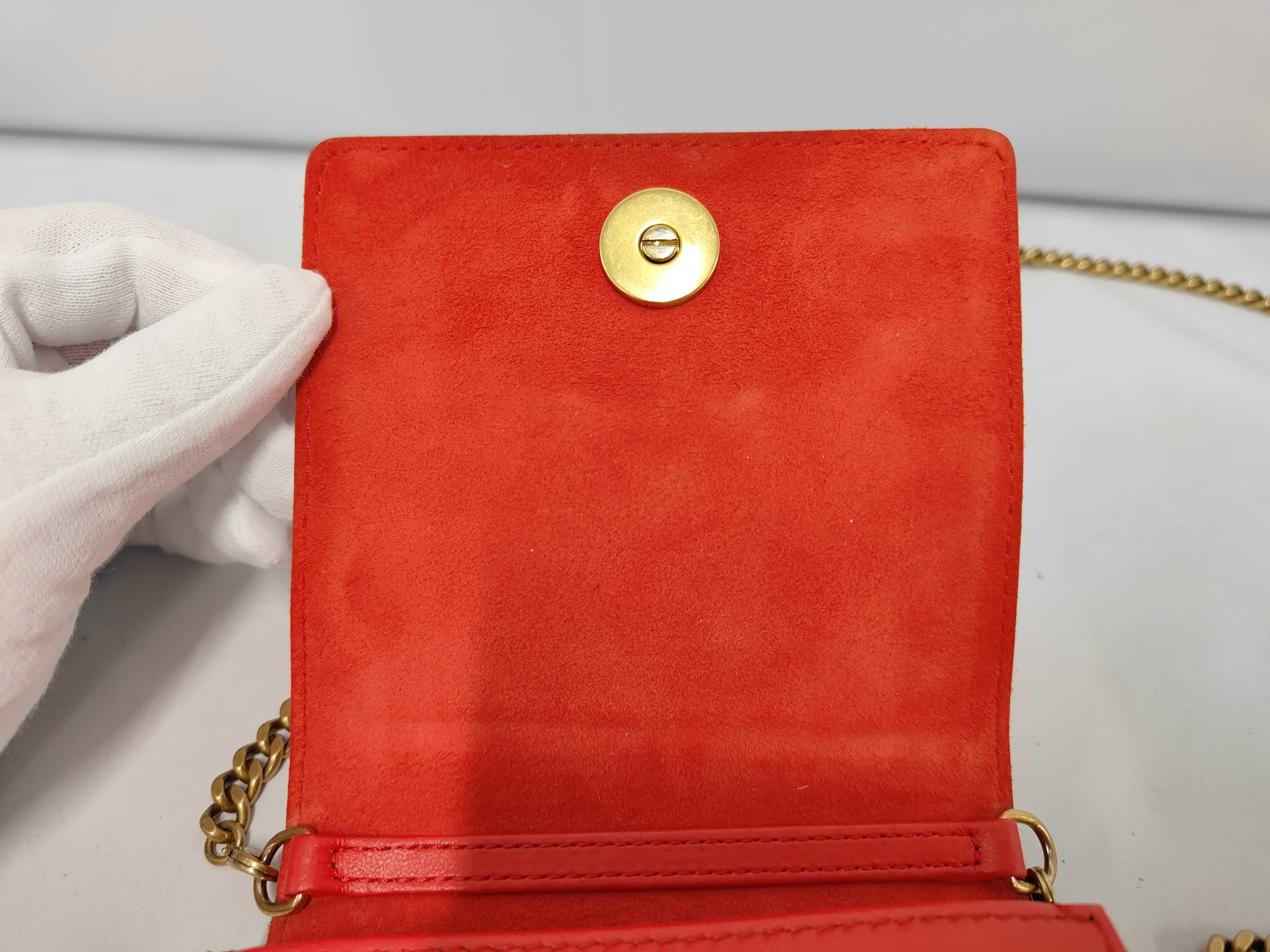 Diorama Gold Leather Studded Chain Shoulder Bag — view 10
