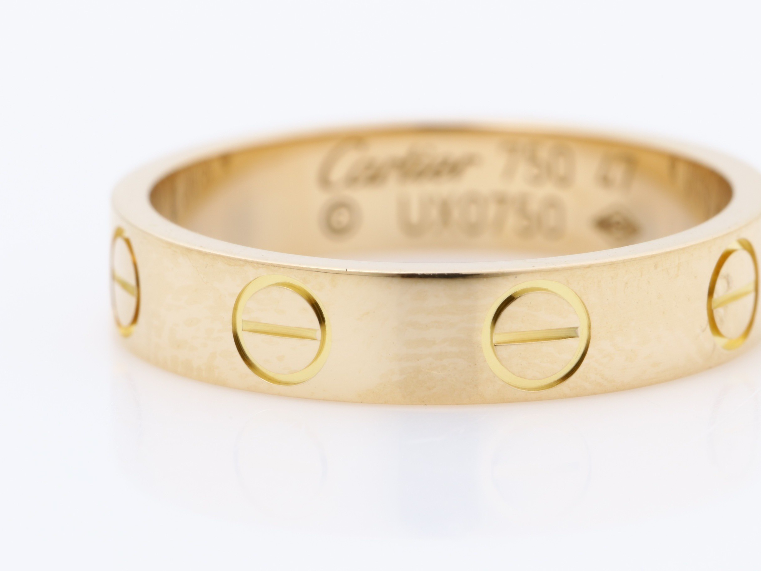750PG Mini Love Ring, Size 47 / Width approx. 3.4mm, 2.8g — view 3