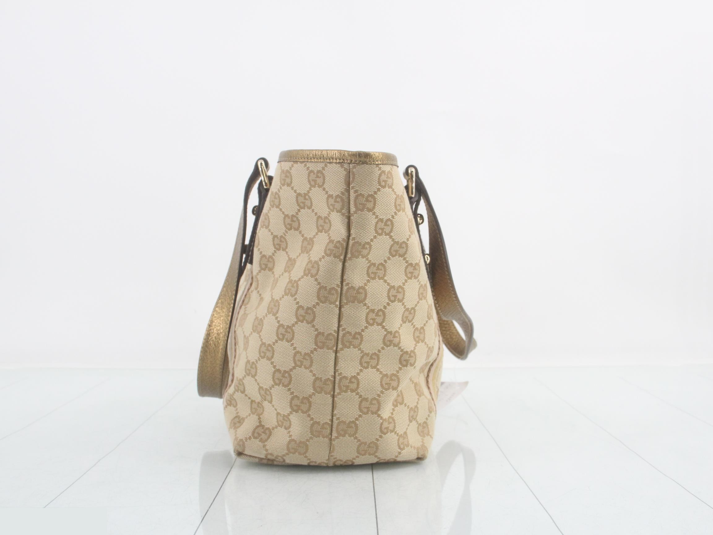 GG canvas tote bag with charm — view 3