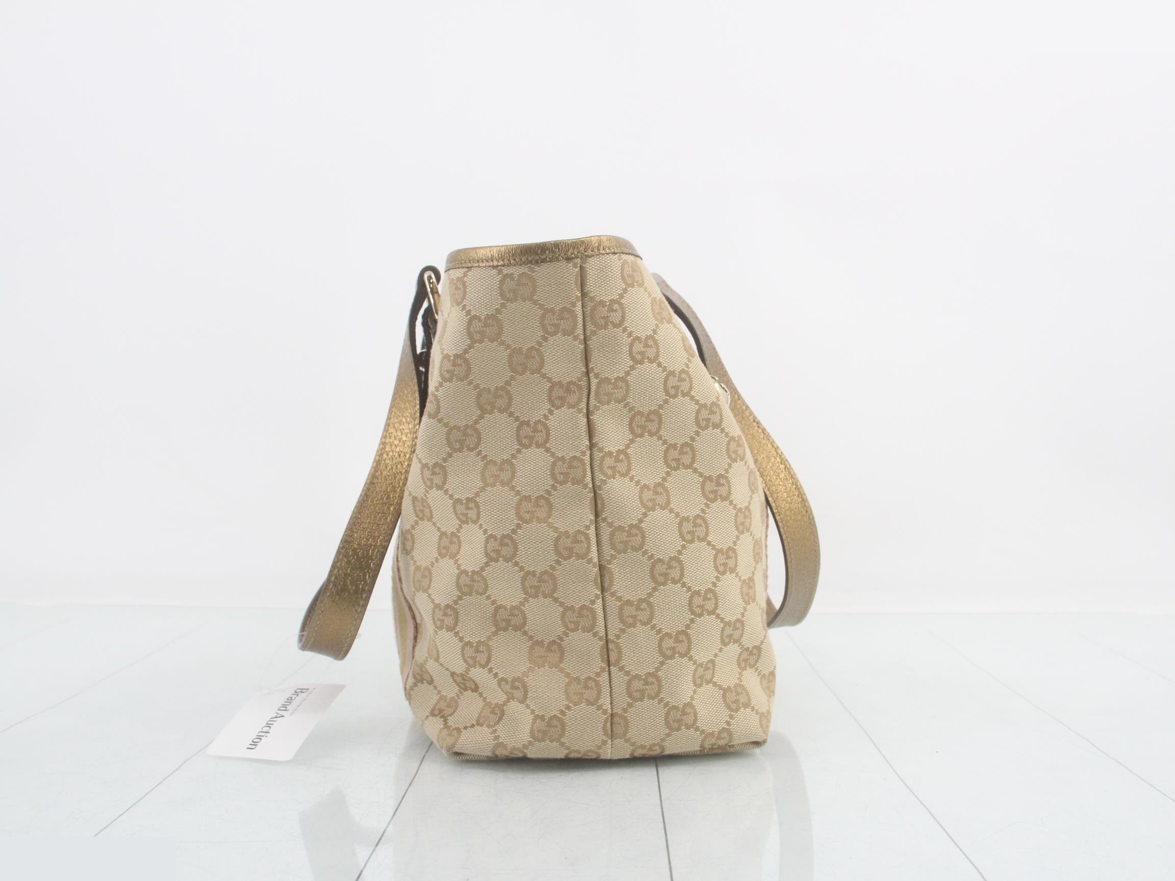 GG canvas tote bag with charm — view 4