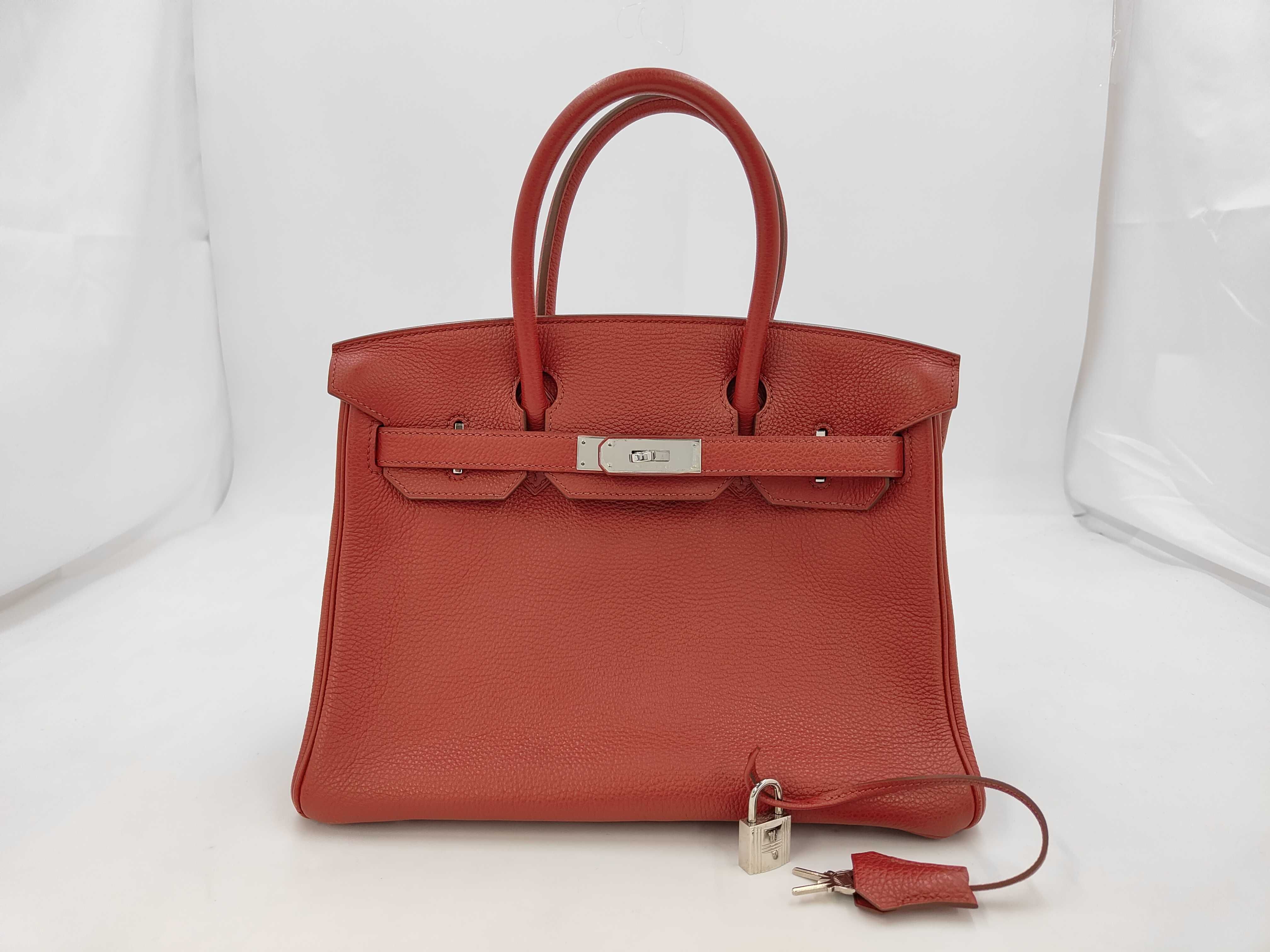 Birkin 30 P stamp, padlock, clochette, key, handbag