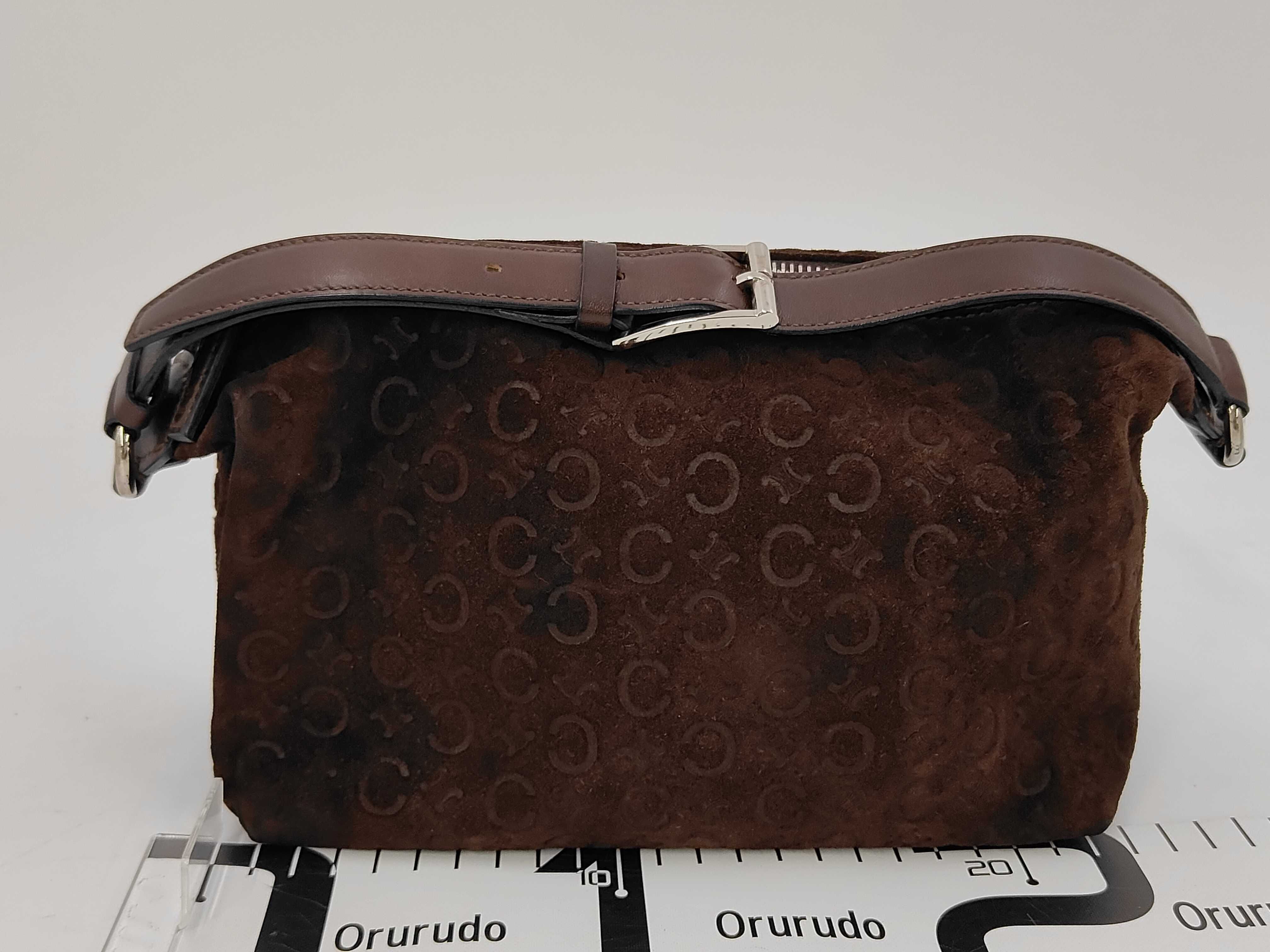 Accessory Pouch One-Shoulder Bag Accessory Pouch Suede Leather C Sulky Macadam Triomphe Shoulder Bag — view 2