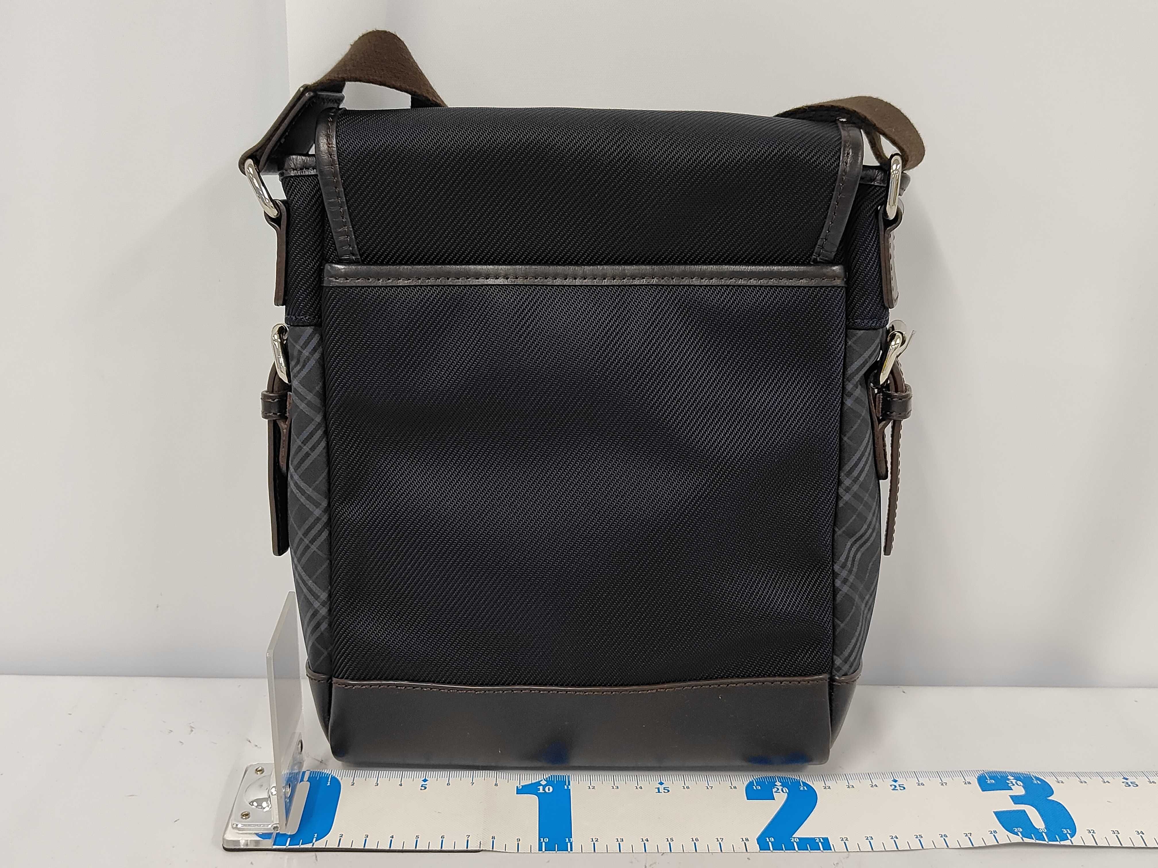 Black Label Nylon Check Shoulder Bag — view 2