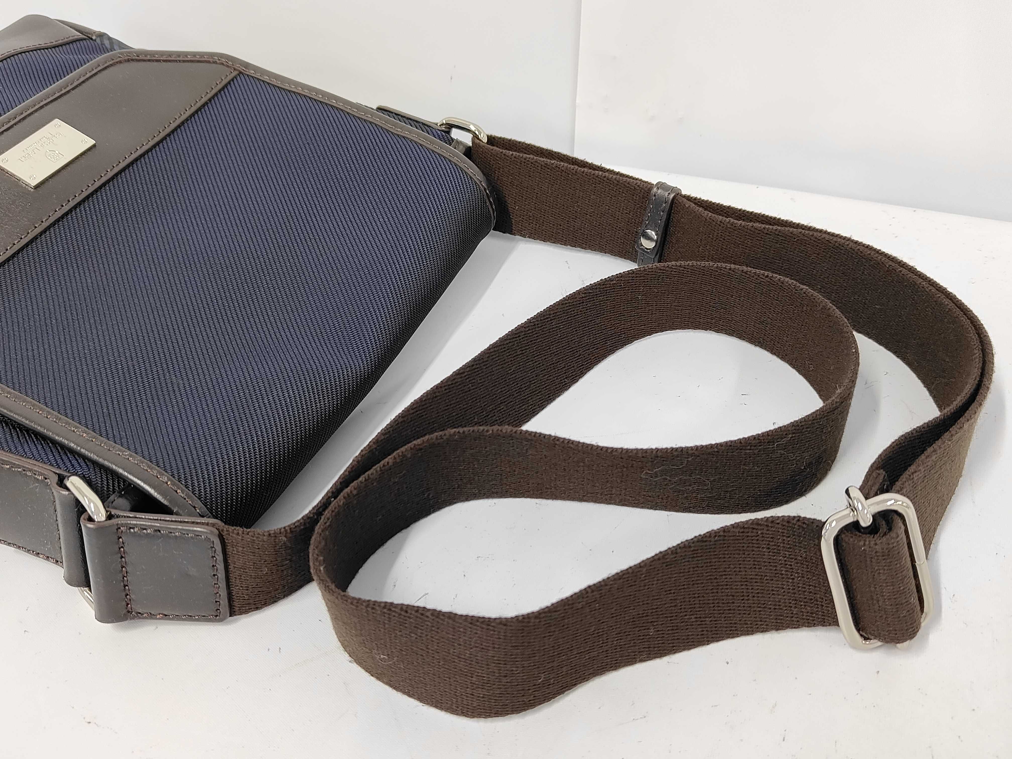 Black Label Nylon Check Shoulder Bag — view 3