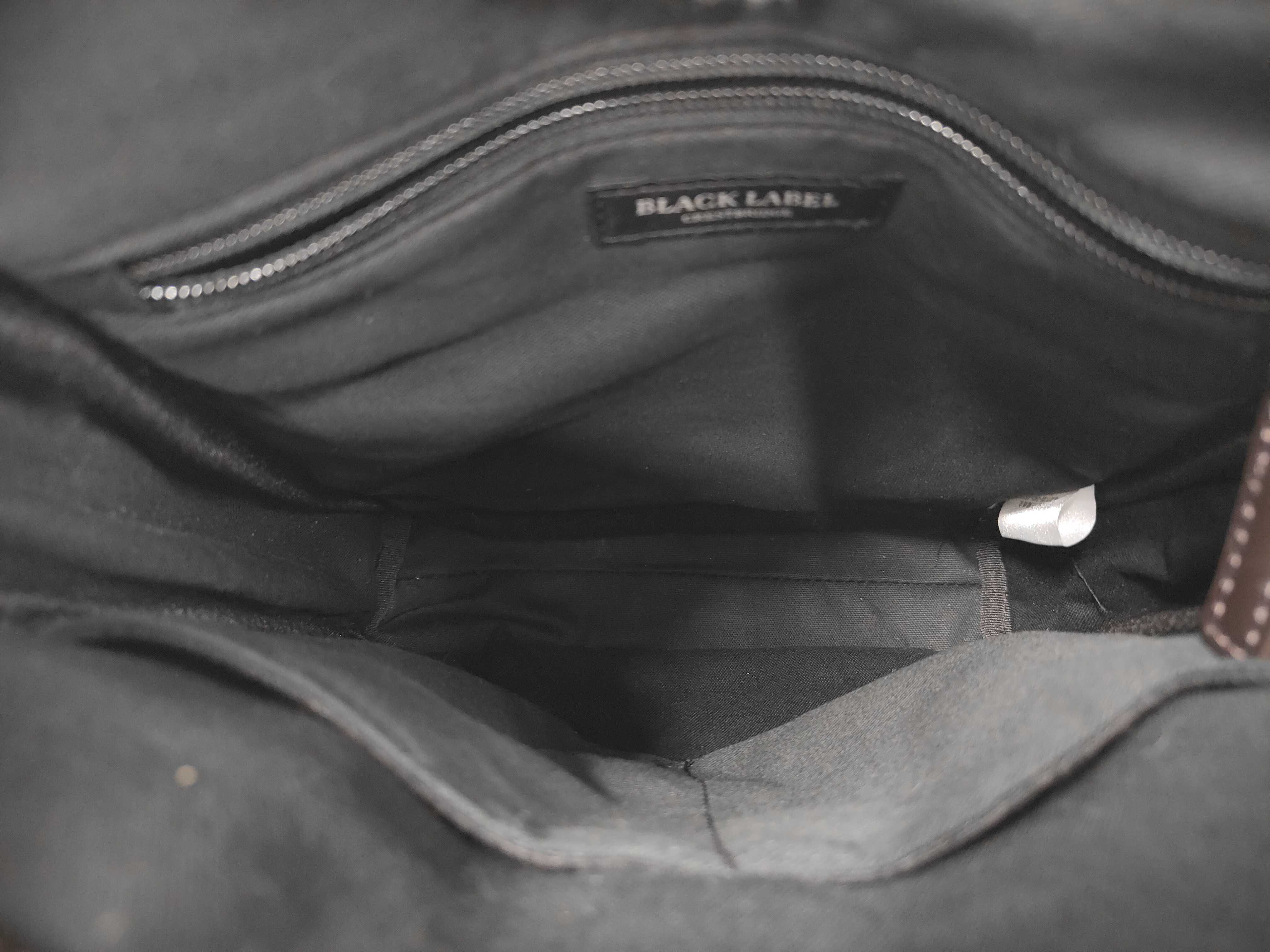 Black Label Nylon Check Shoulder Bag — view 8