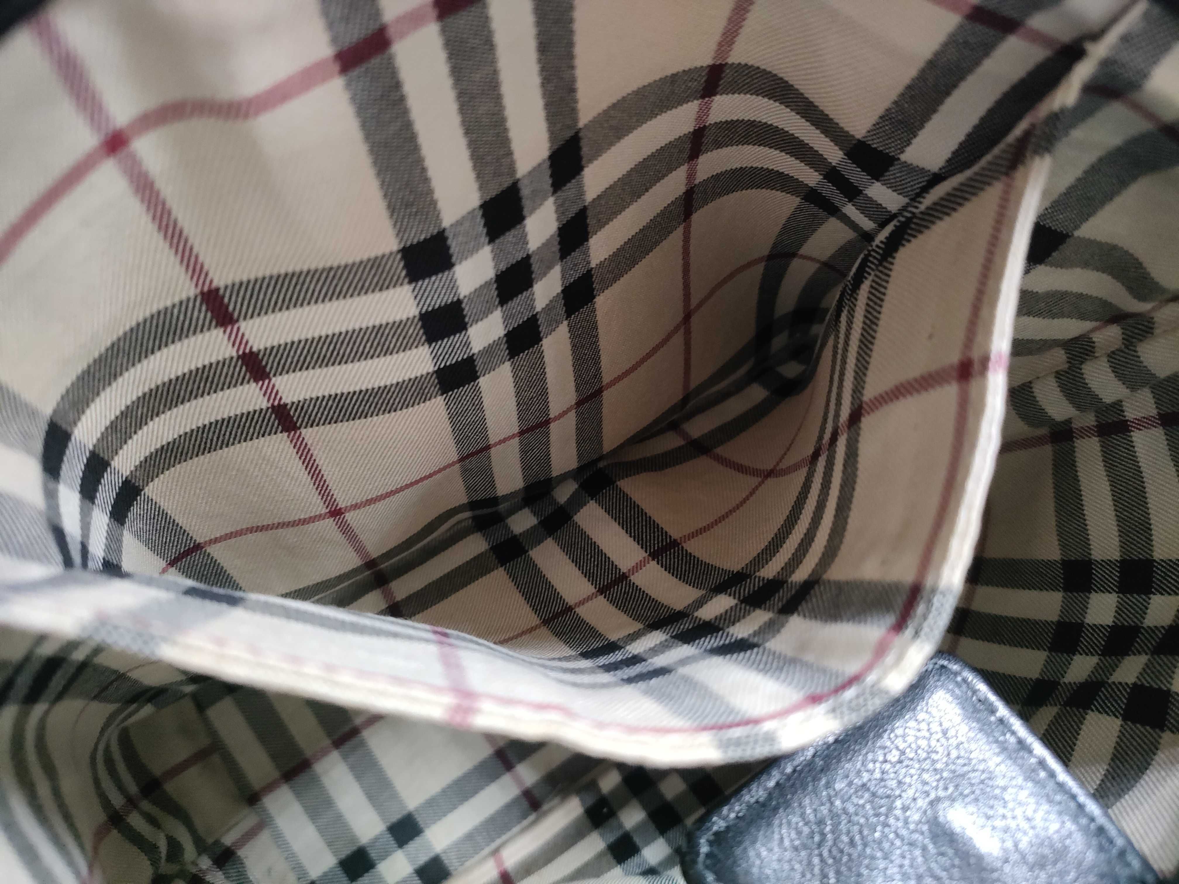 Nova Check Pattern Leather Handbag — view 11