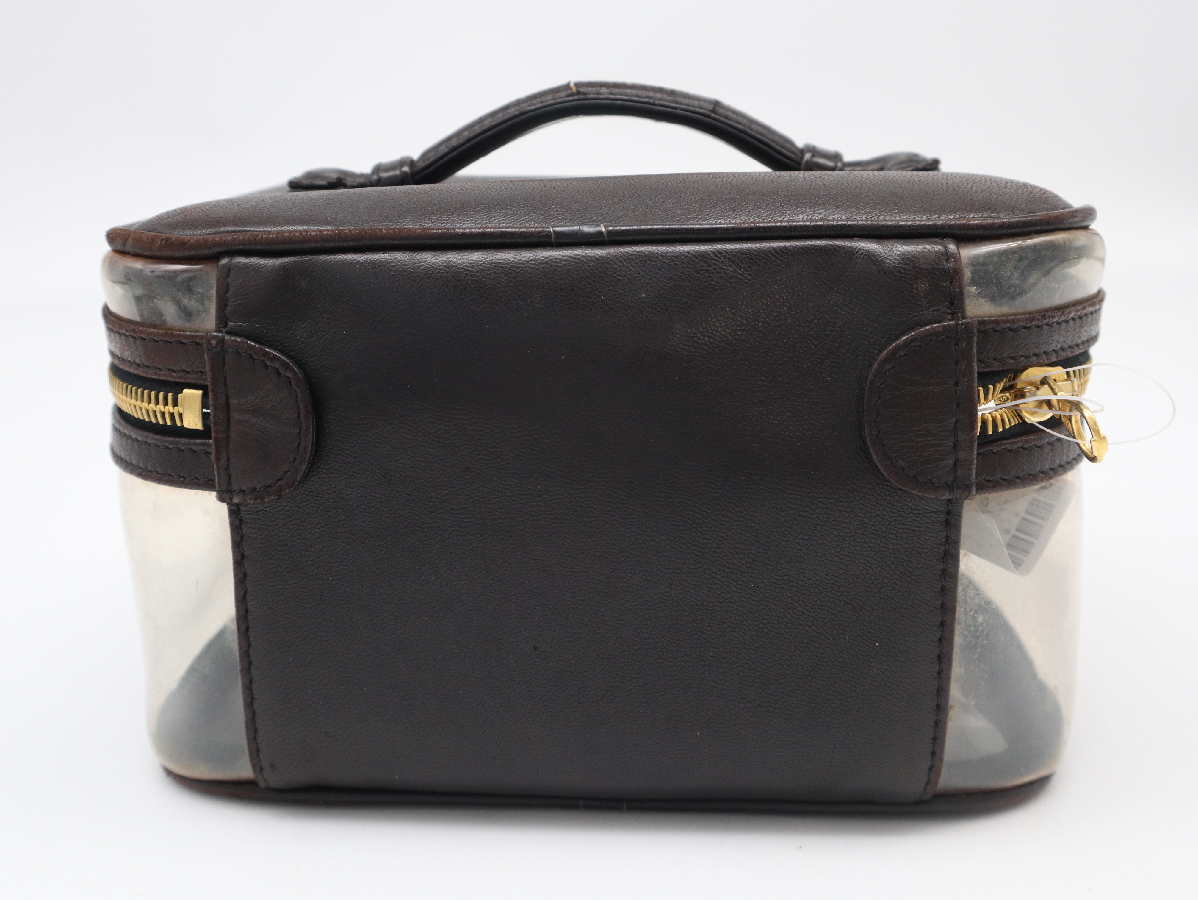 PVC x Lambskin Vanity Bag, Black with Gold Hardware, Includes Seal and Card. — view 2