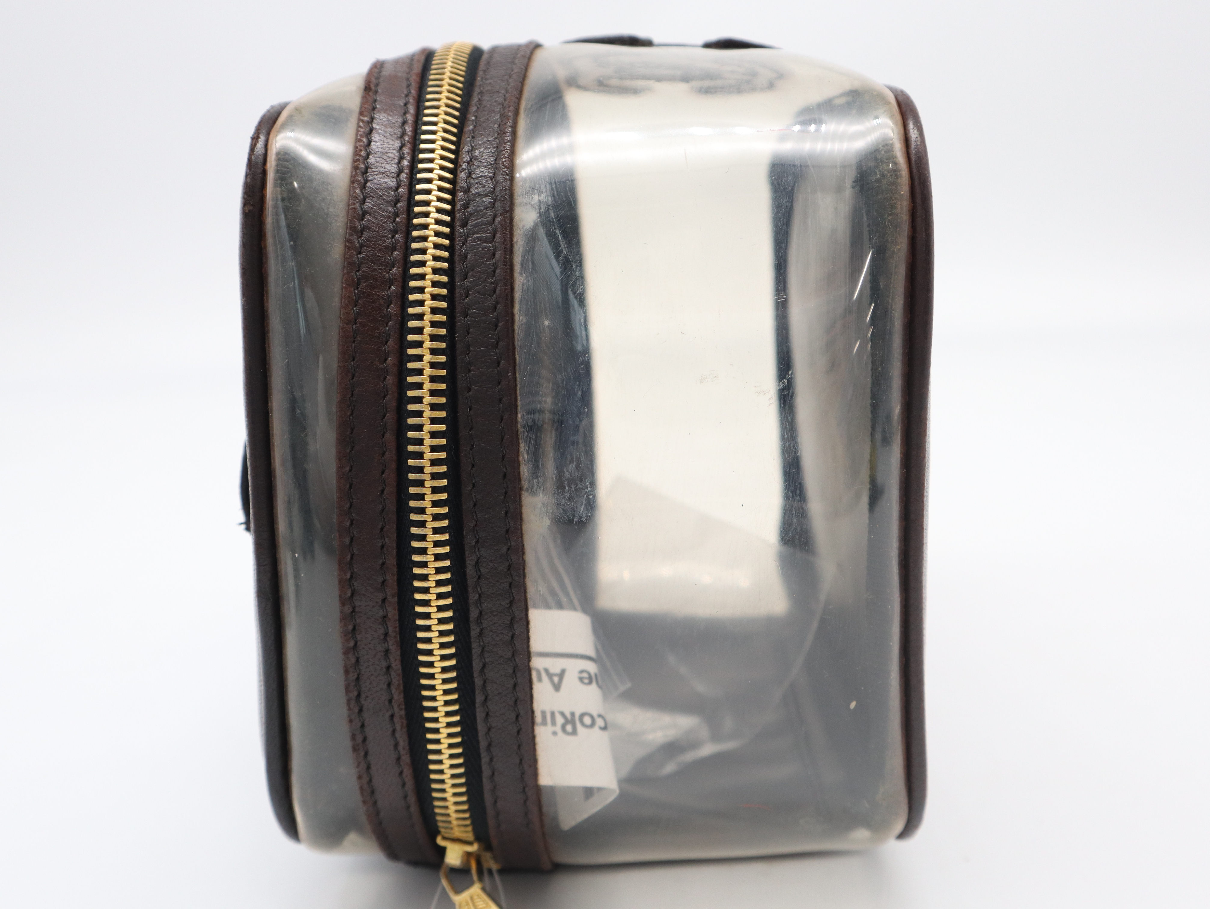 PVC x Lambskin Vanity Bag, Black with Gold Hardware, Includes Seal and Card. — view 3