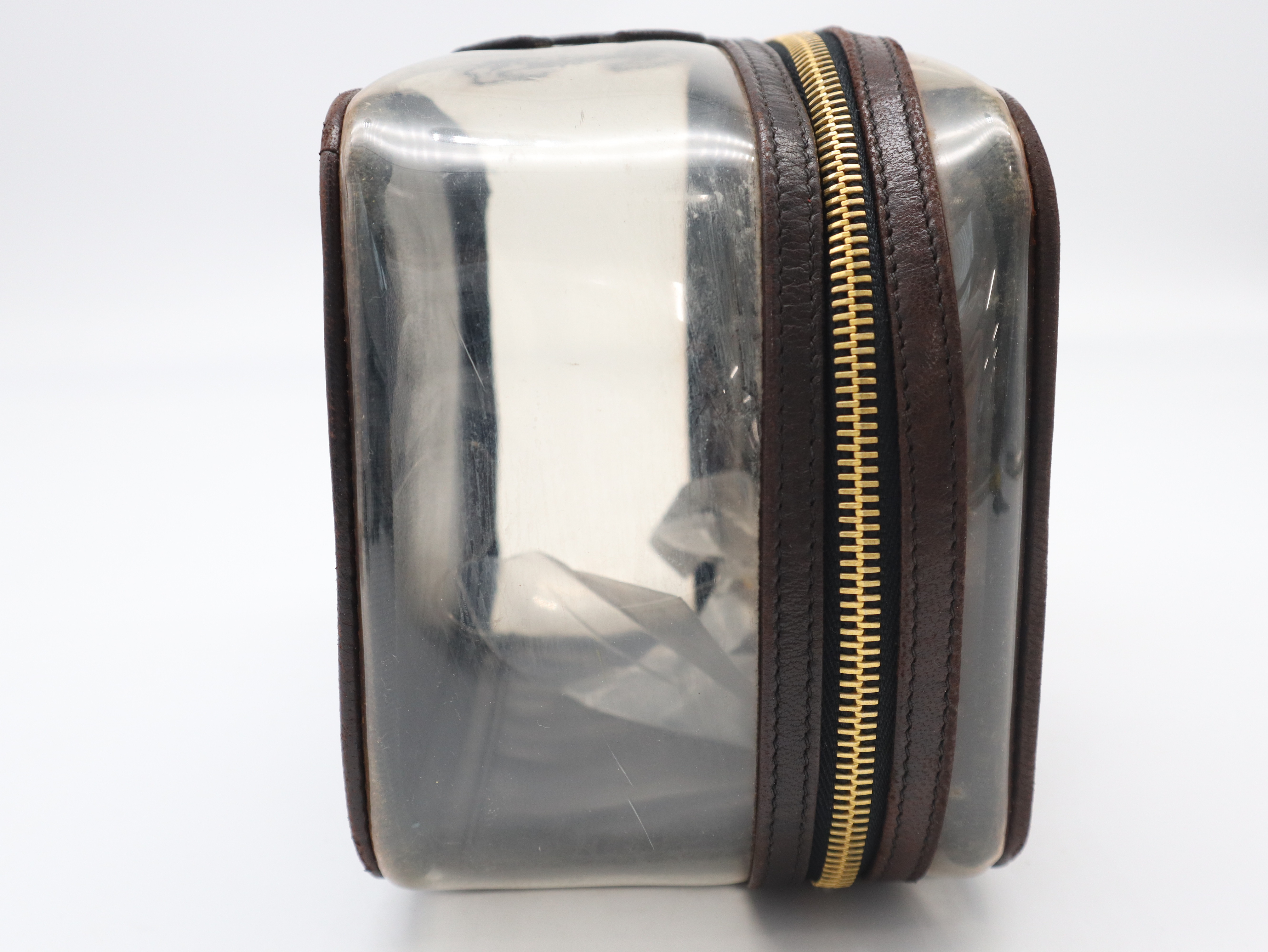 PVC x Lambskin Vanity Bag, Black with Gold Hardware, Includes Seal and Card. — view 4