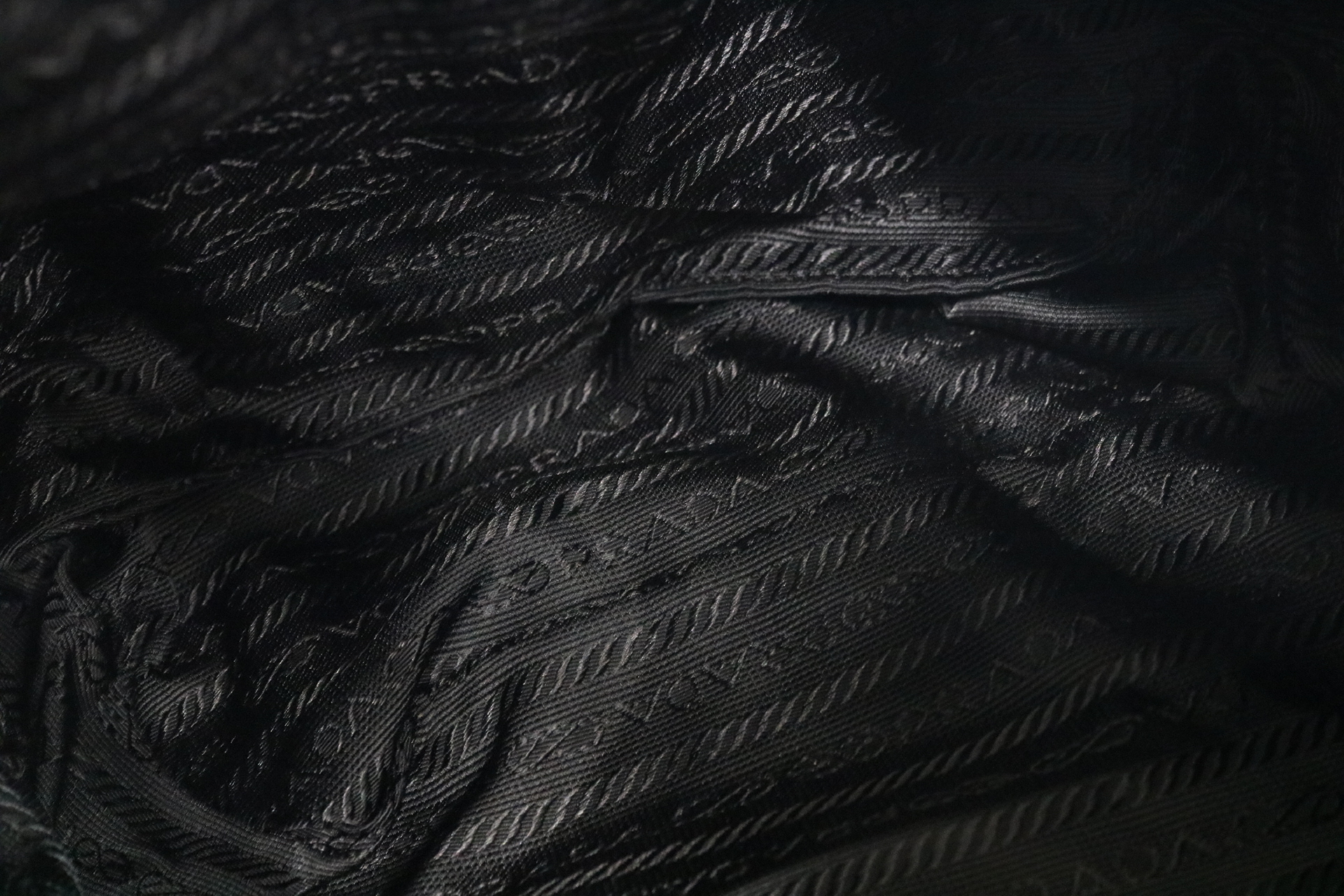 Nylon Backpack with Triangle Logo Plate — view 10