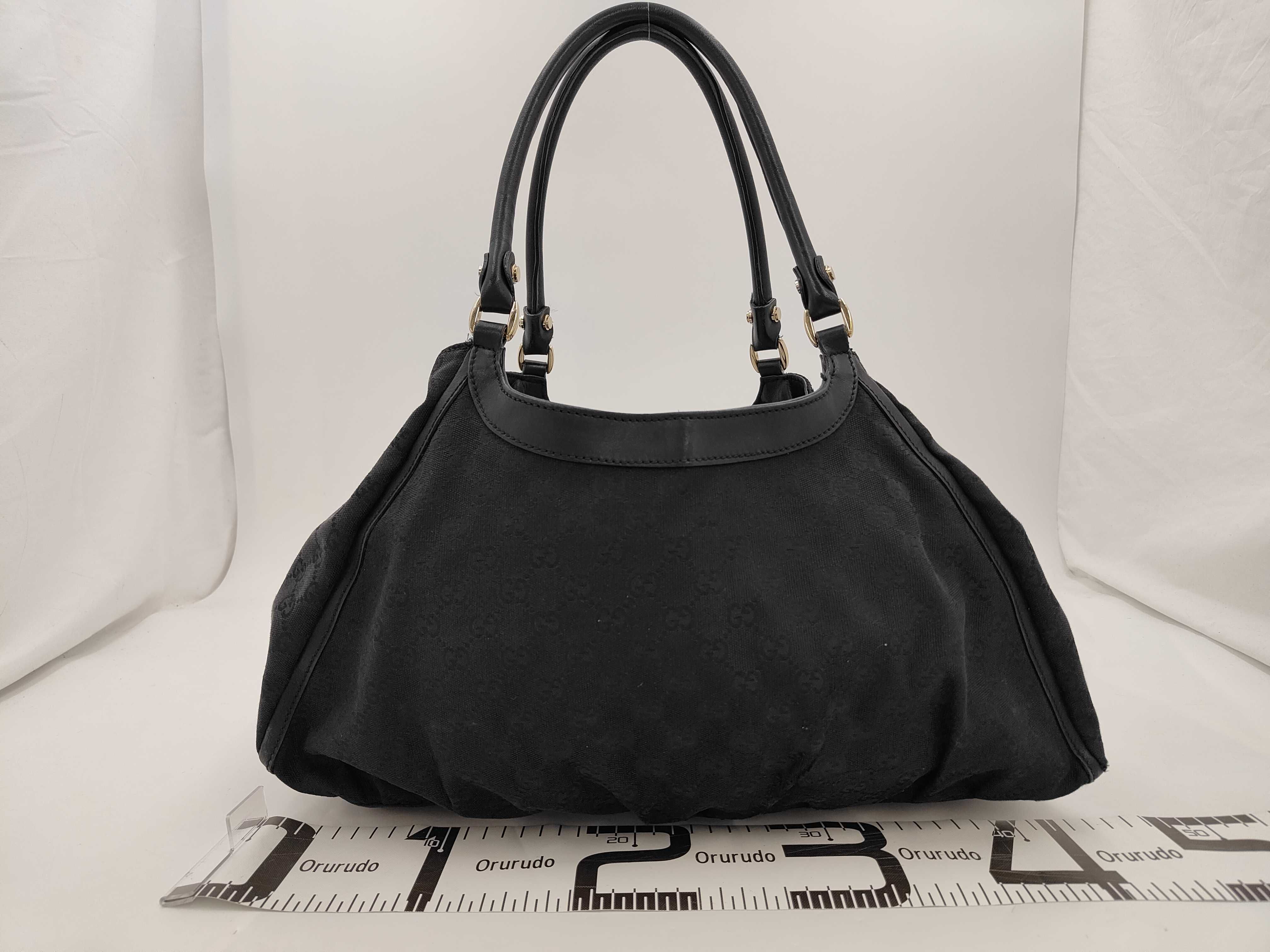 GG Canvas Black Tote Bag — view 2