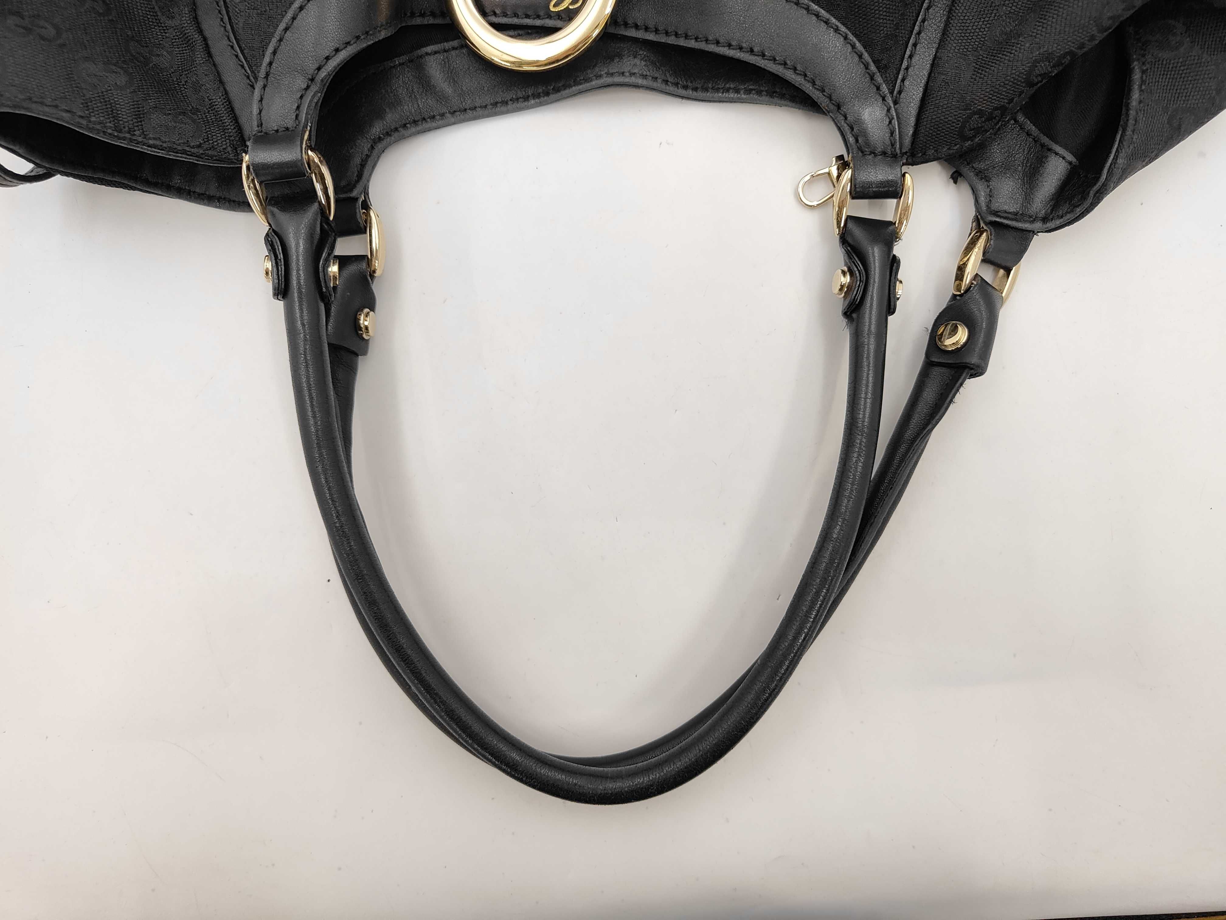 GG Canvas Black Tote Bag — view 13