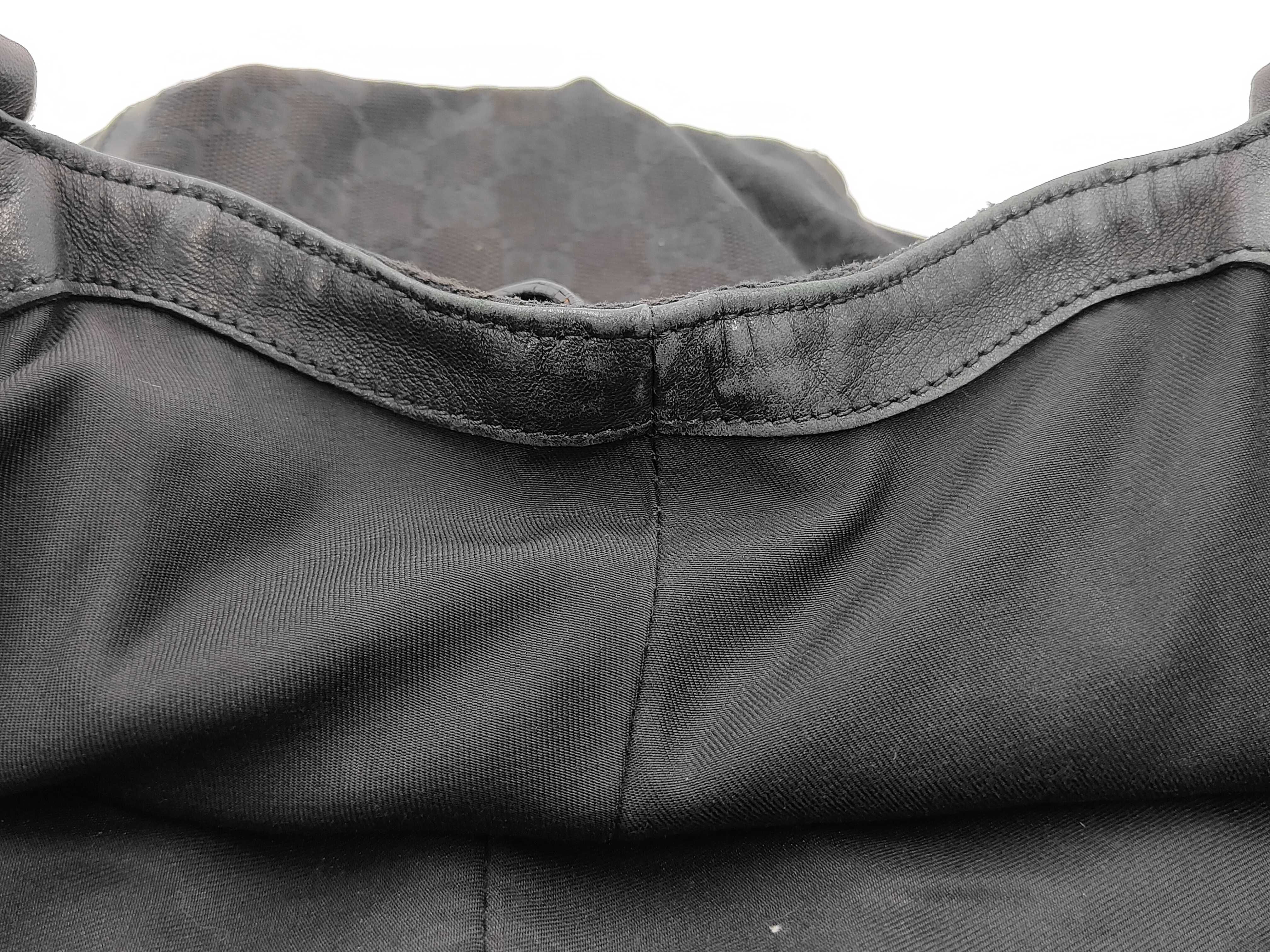 GG Canvas Black Tote Bag — view 5