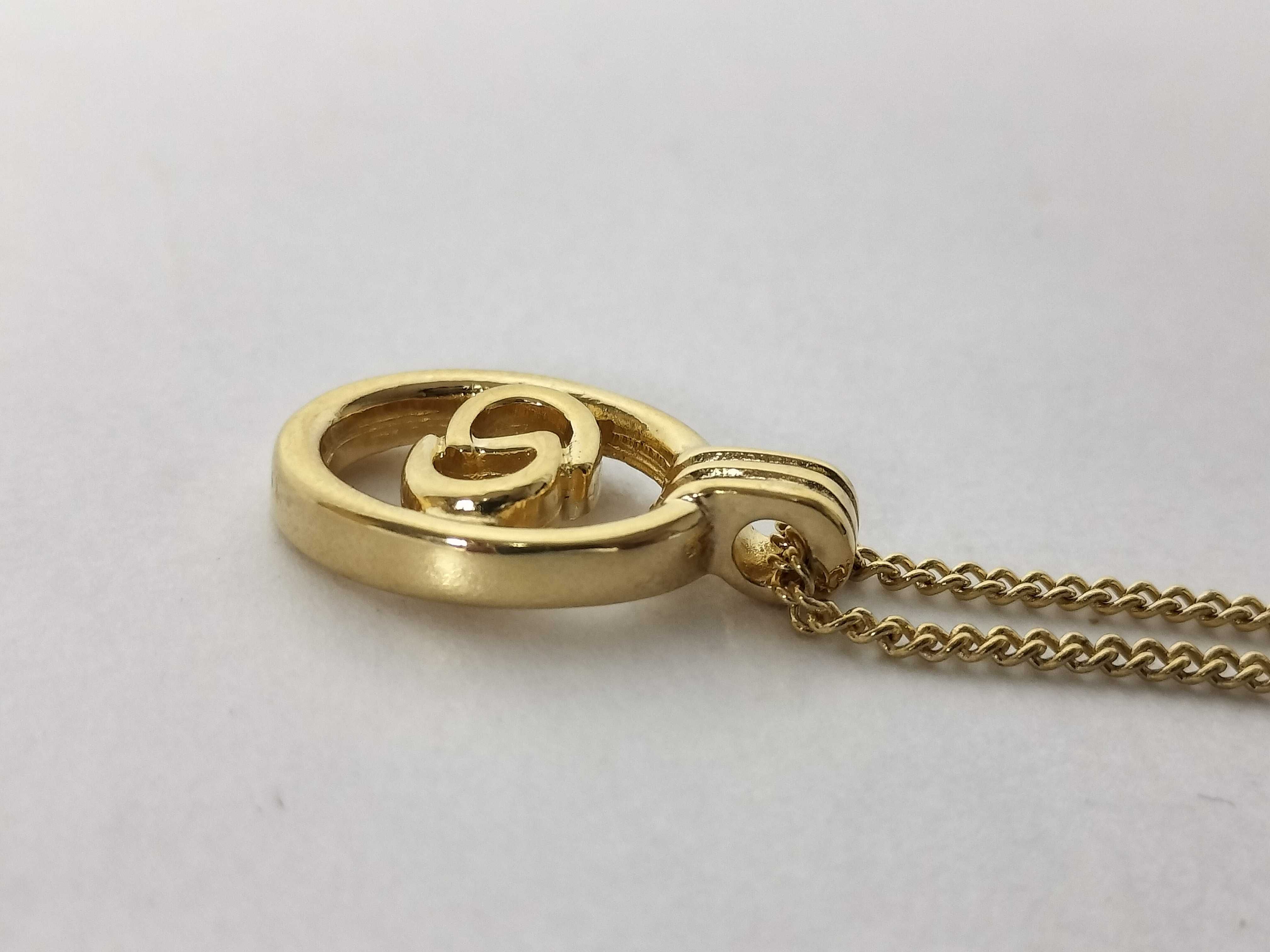 Circle CD Logo Necklace — view 3