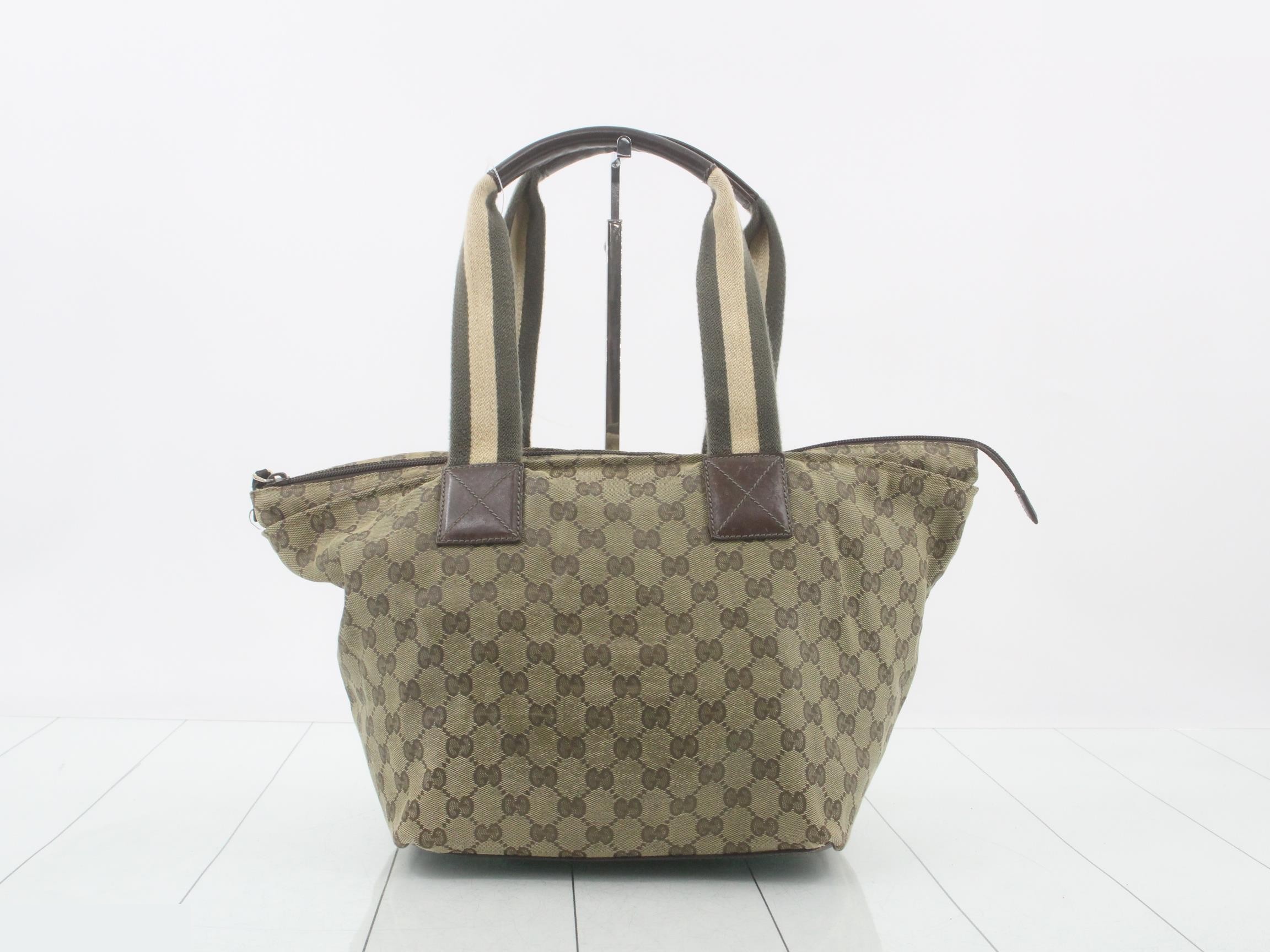 GG Canvas Lunch Tote, Sherry Brown, 24 x 25 x 18 cm — view 2
