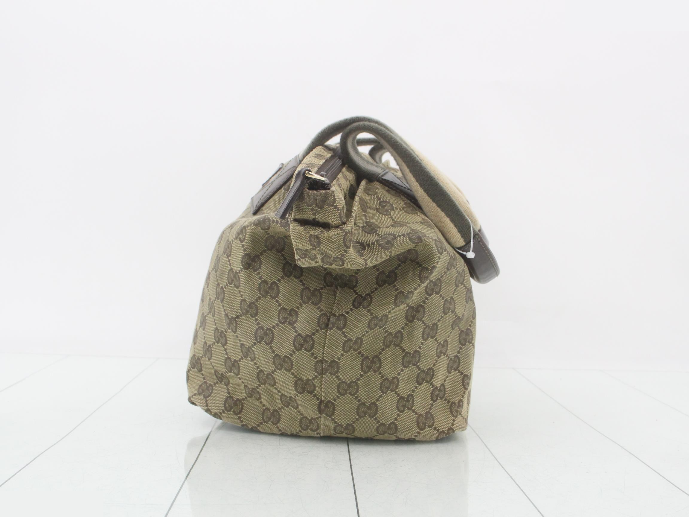 GG Canvas Lunch Tote, Sherry Brown, 24 x 25 x 18 cm — view 3