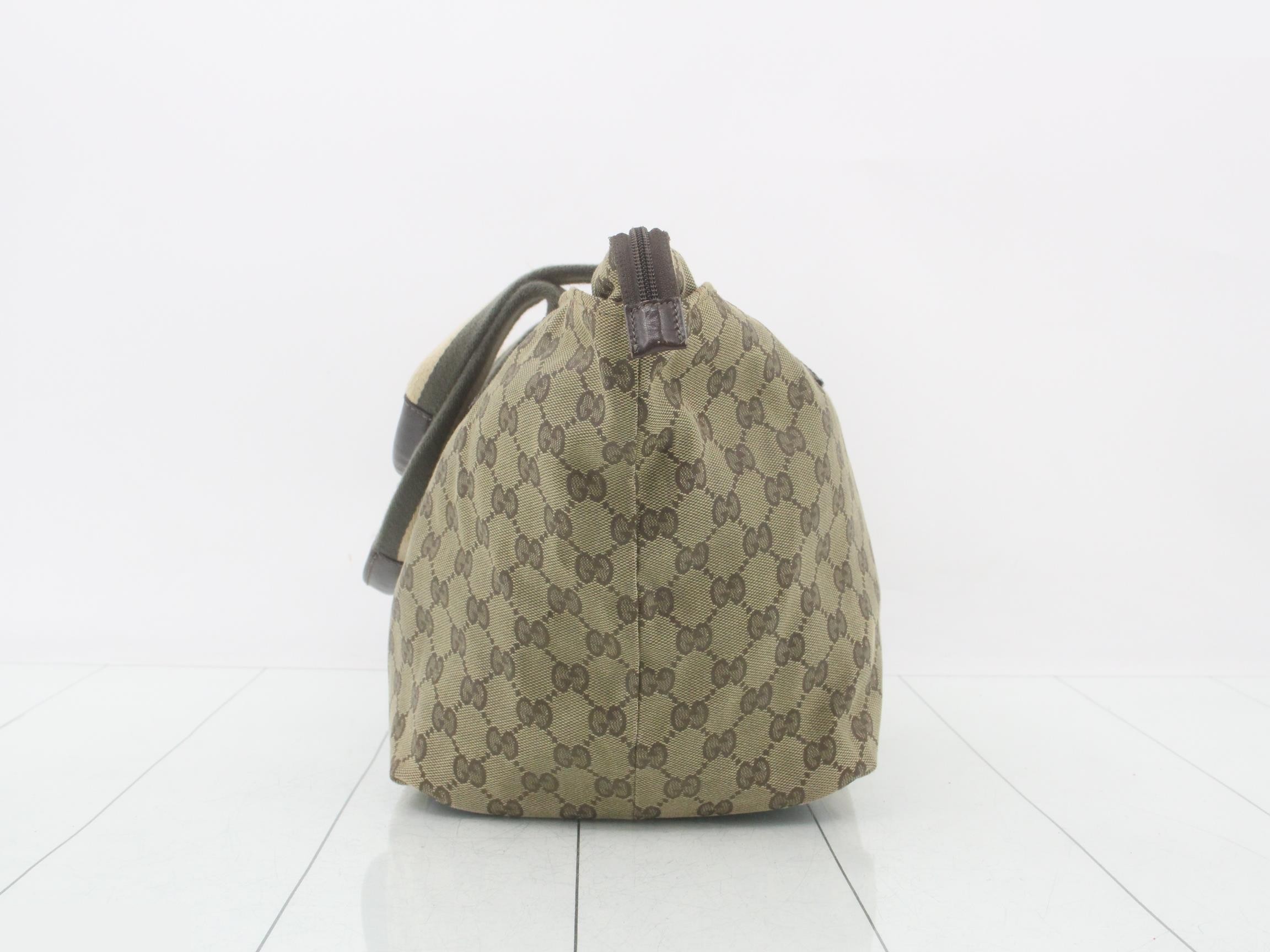 GG Canvas Lunch Tote, Sherry Brown, 24 x 25 x 18 cm — view 4