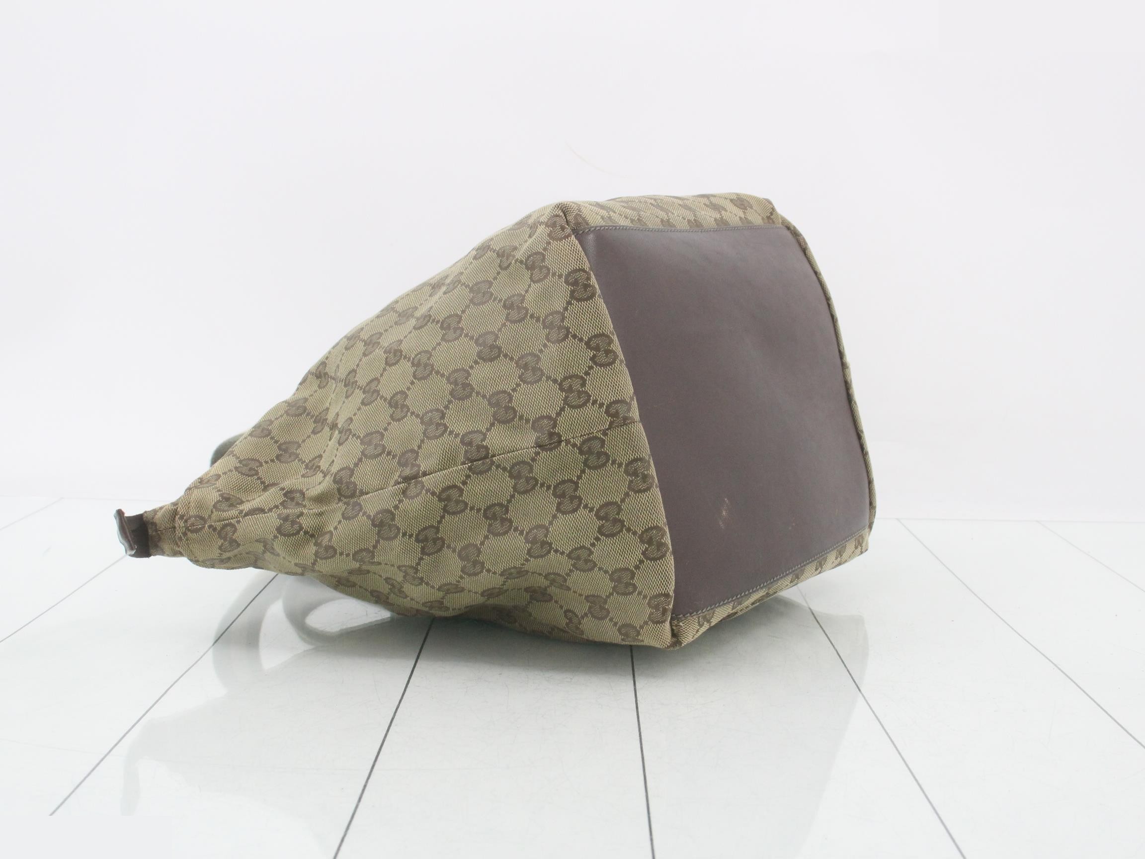 GG Canvas Lunch Tote, Sherry Brown, 24 x 25 x 18 cm — view 5