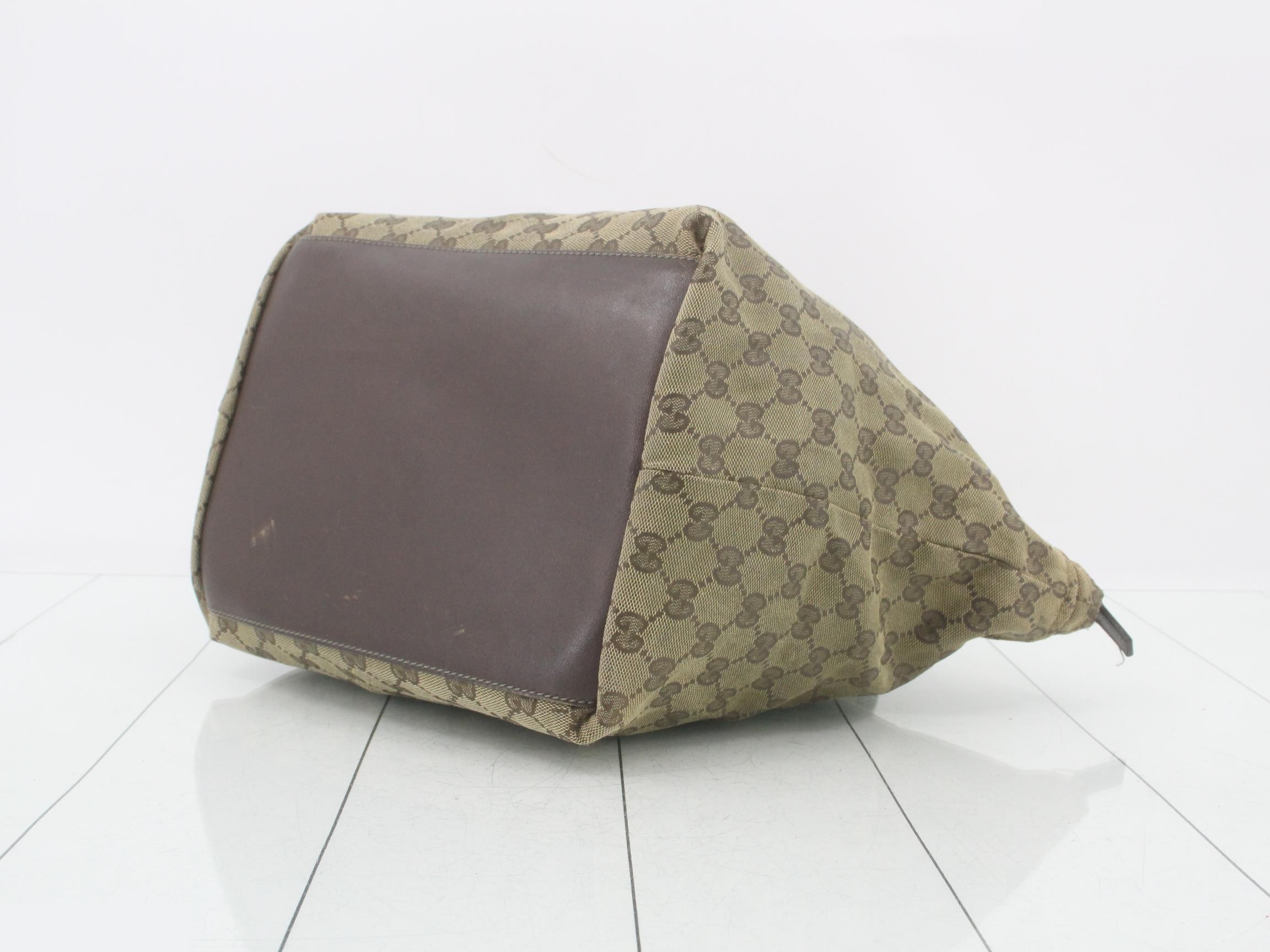 GG Canvas Lunch Tote, Sherry Brown, 24 x 25 x 18 cm — view 6