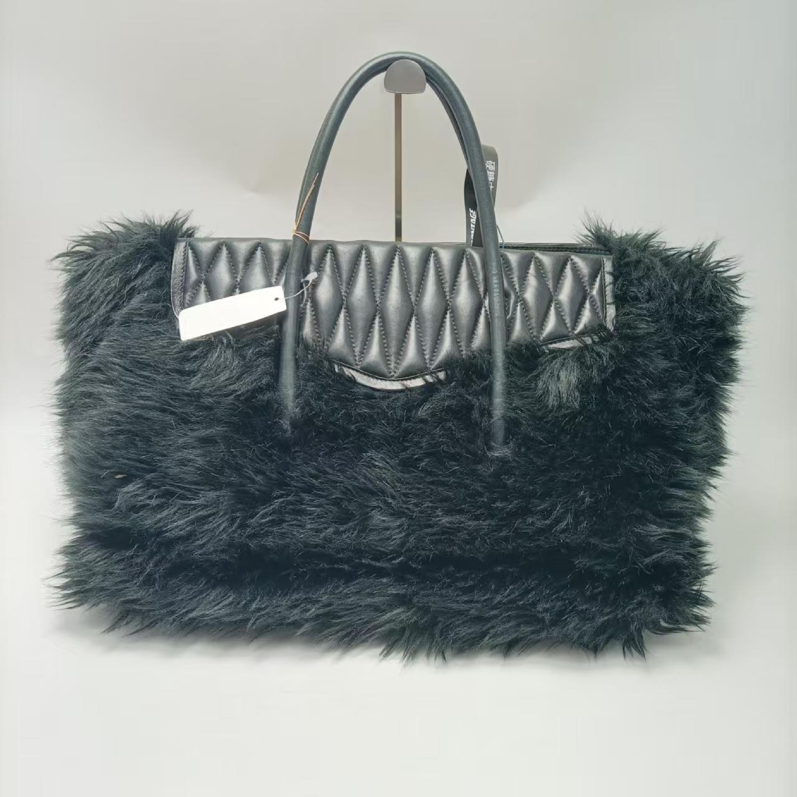 other line sheepskin handbag — view 2