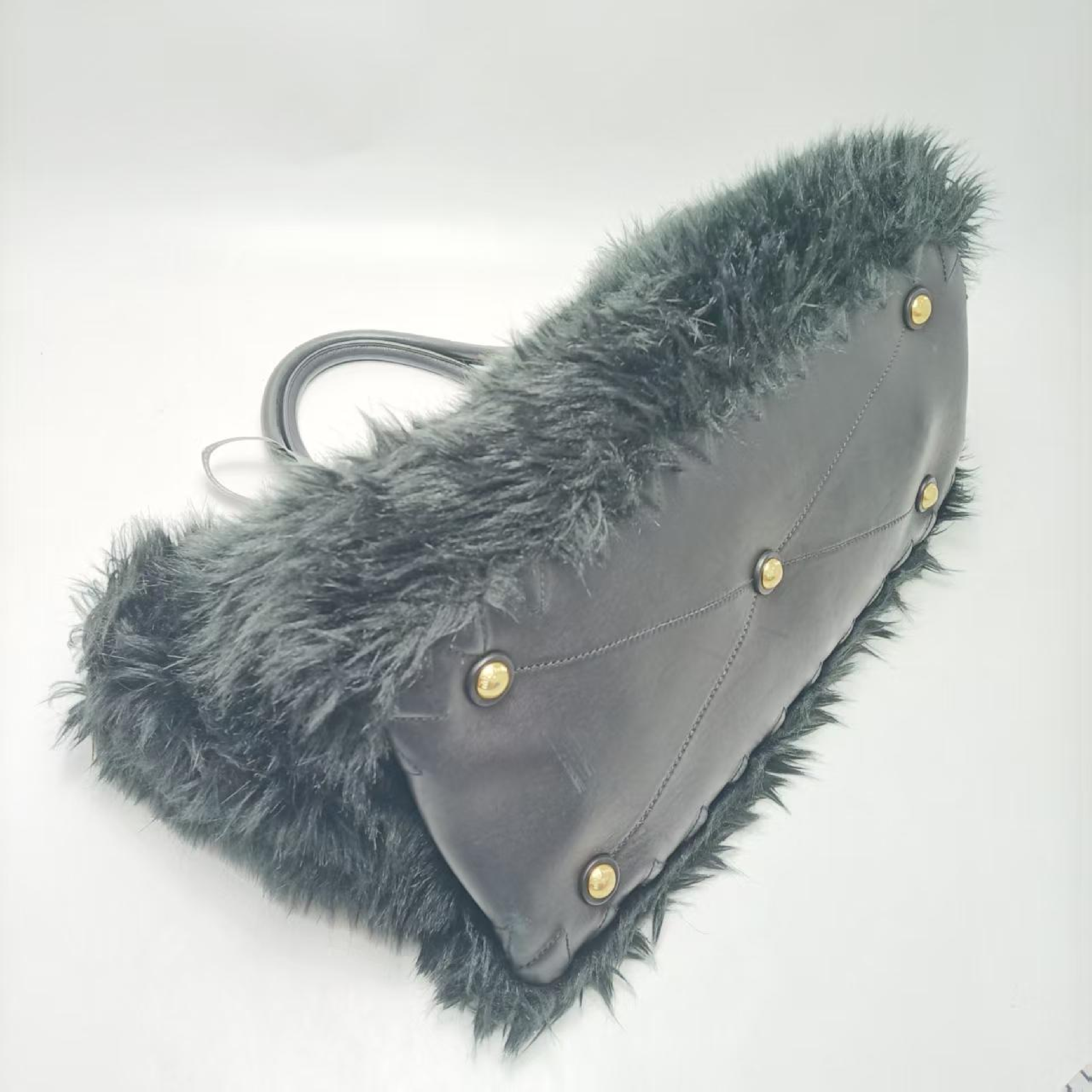 other line sheepskin handbag — view 4