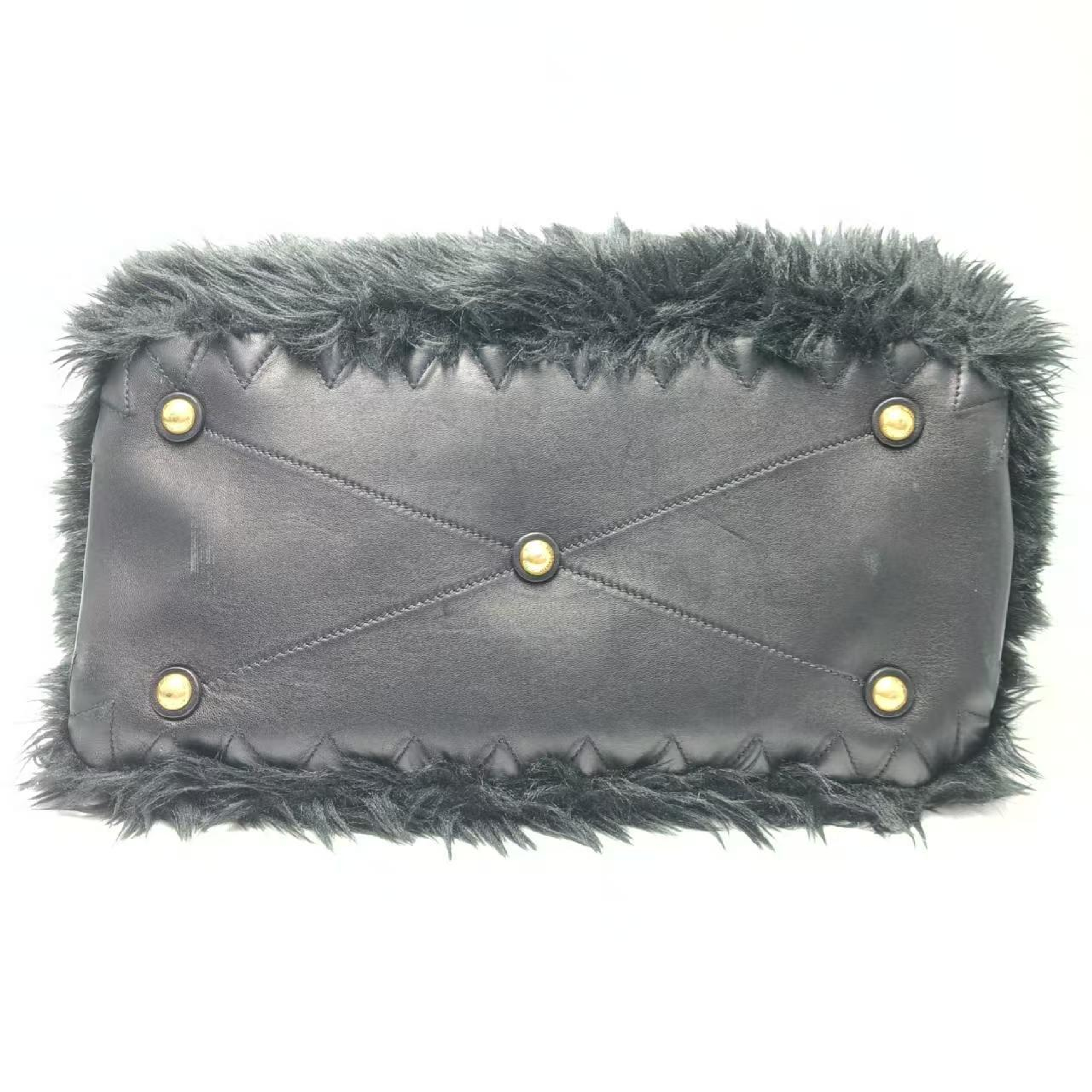 other line sheepskin handbag — view 6