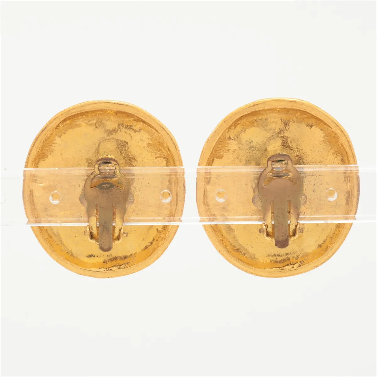 Coco Mark 93P Earrings (Pair) GP Gold - Dents, — view 2