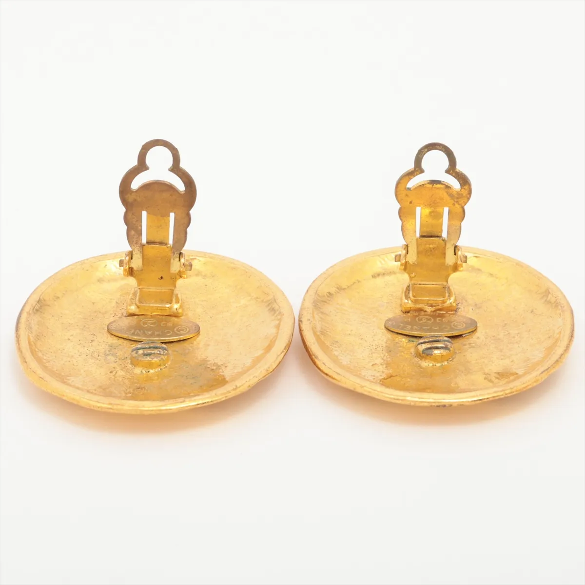 Coco Mark 93P Earrings (Pair) GP Gold - Dents, — view 4