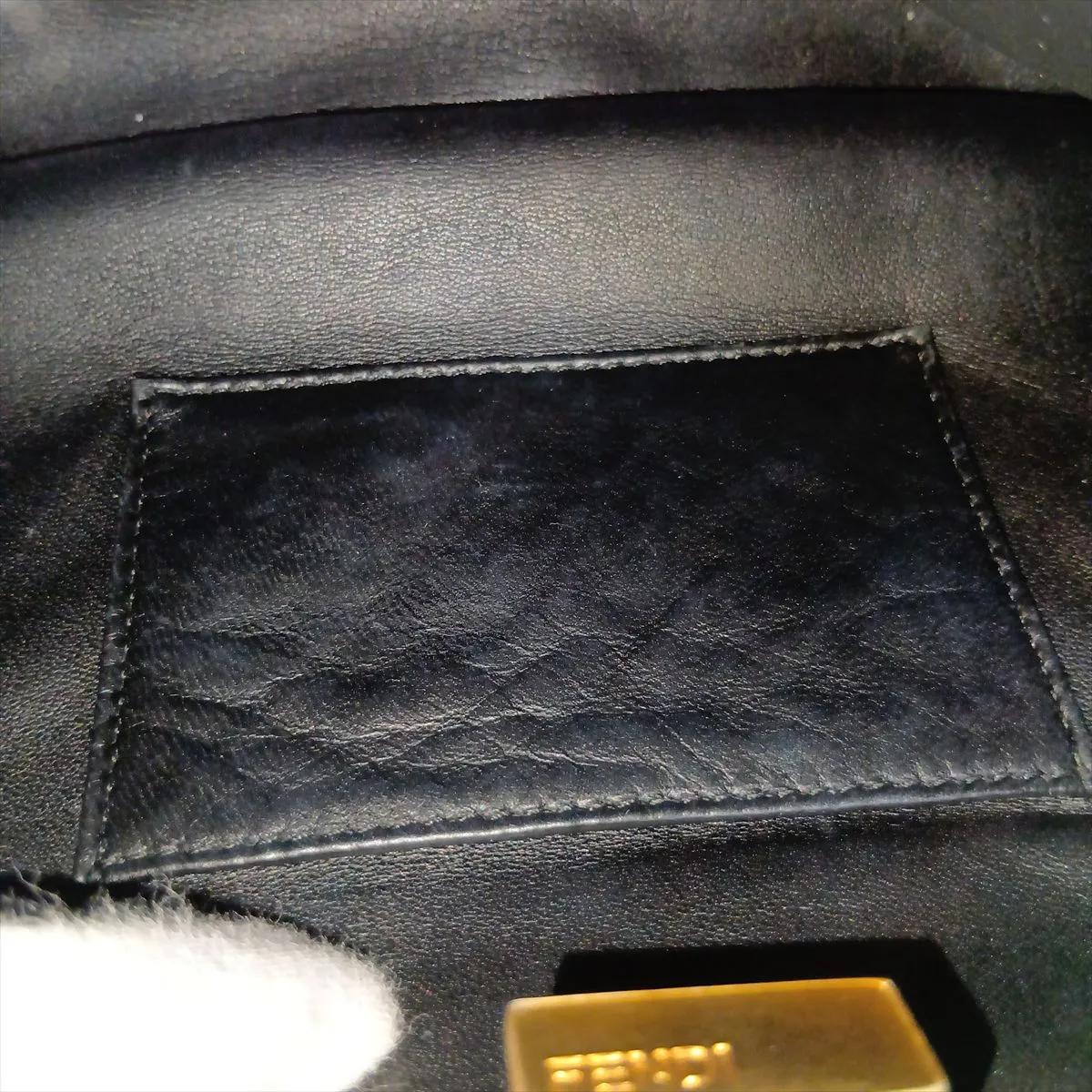 Mini Peekaboo 8BN244 Leather 2-Way Handbag, Black — view 13