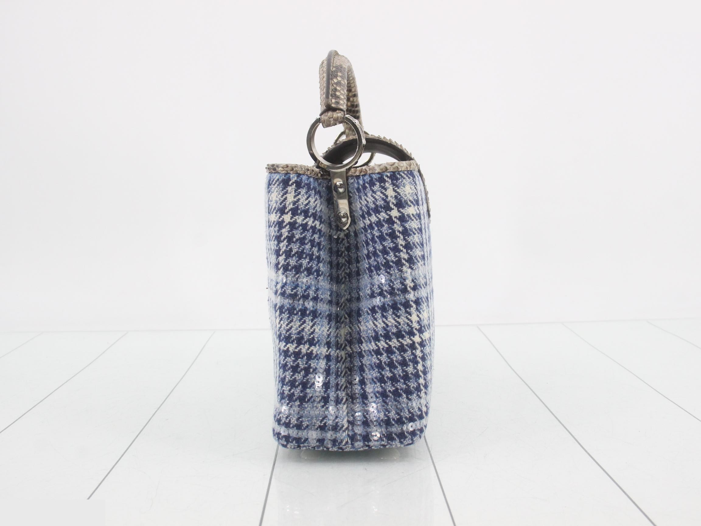Capucines BB Exotic Leather Tweed x Python x Sequins — view 3