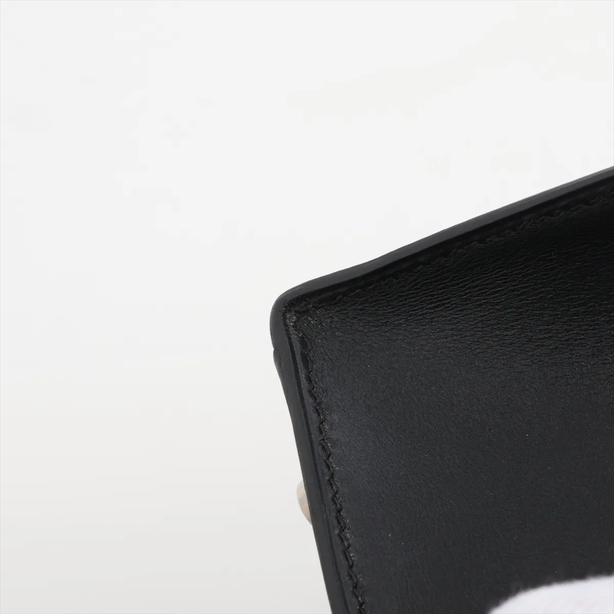 [Individually wrapped] Hermes Kelly 32 Serie Box Calf Black Silver Hardware D:2000 — view 13