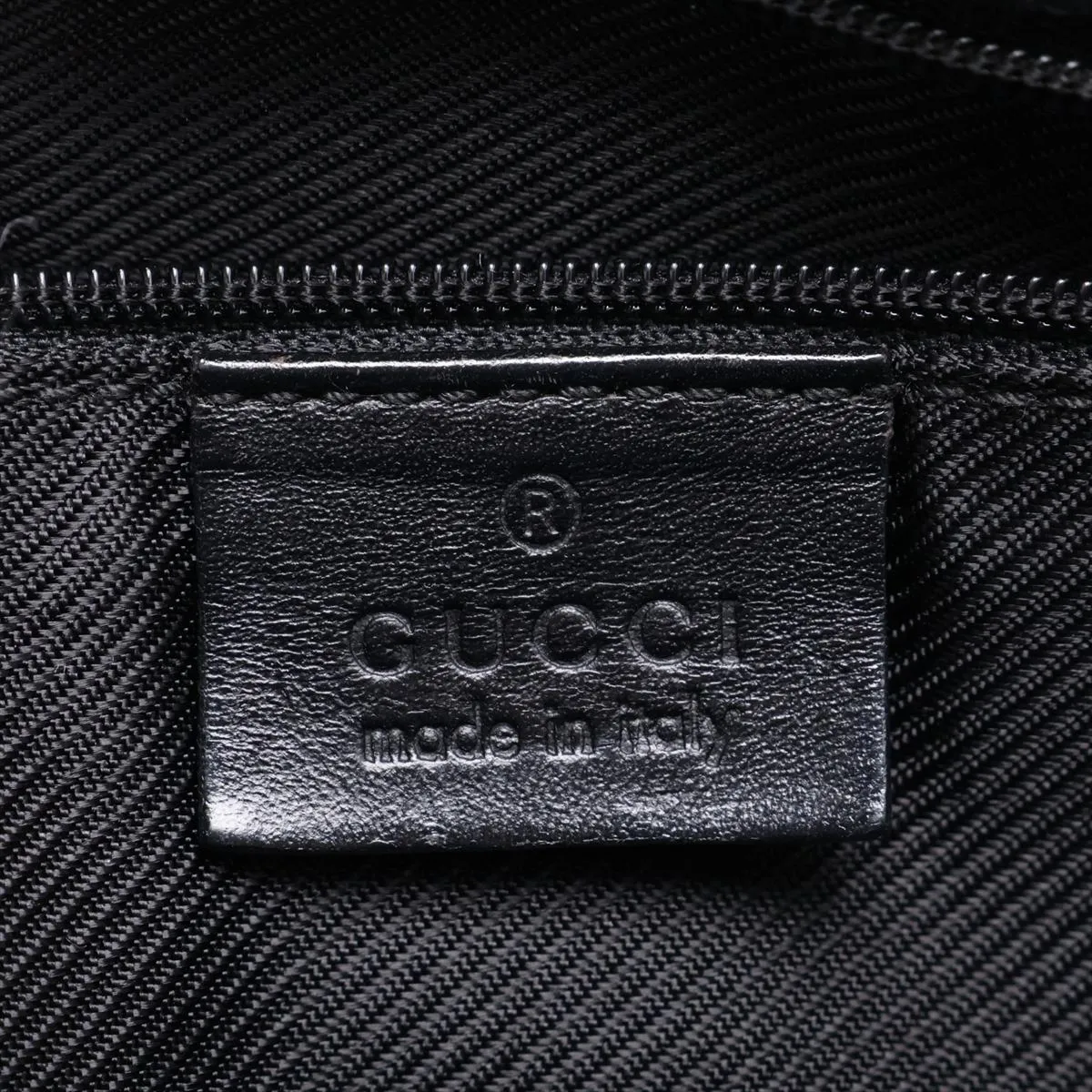 GG Canvas Jackie 01719 Canvas x Leather Shoulder Bag, Black — view 9