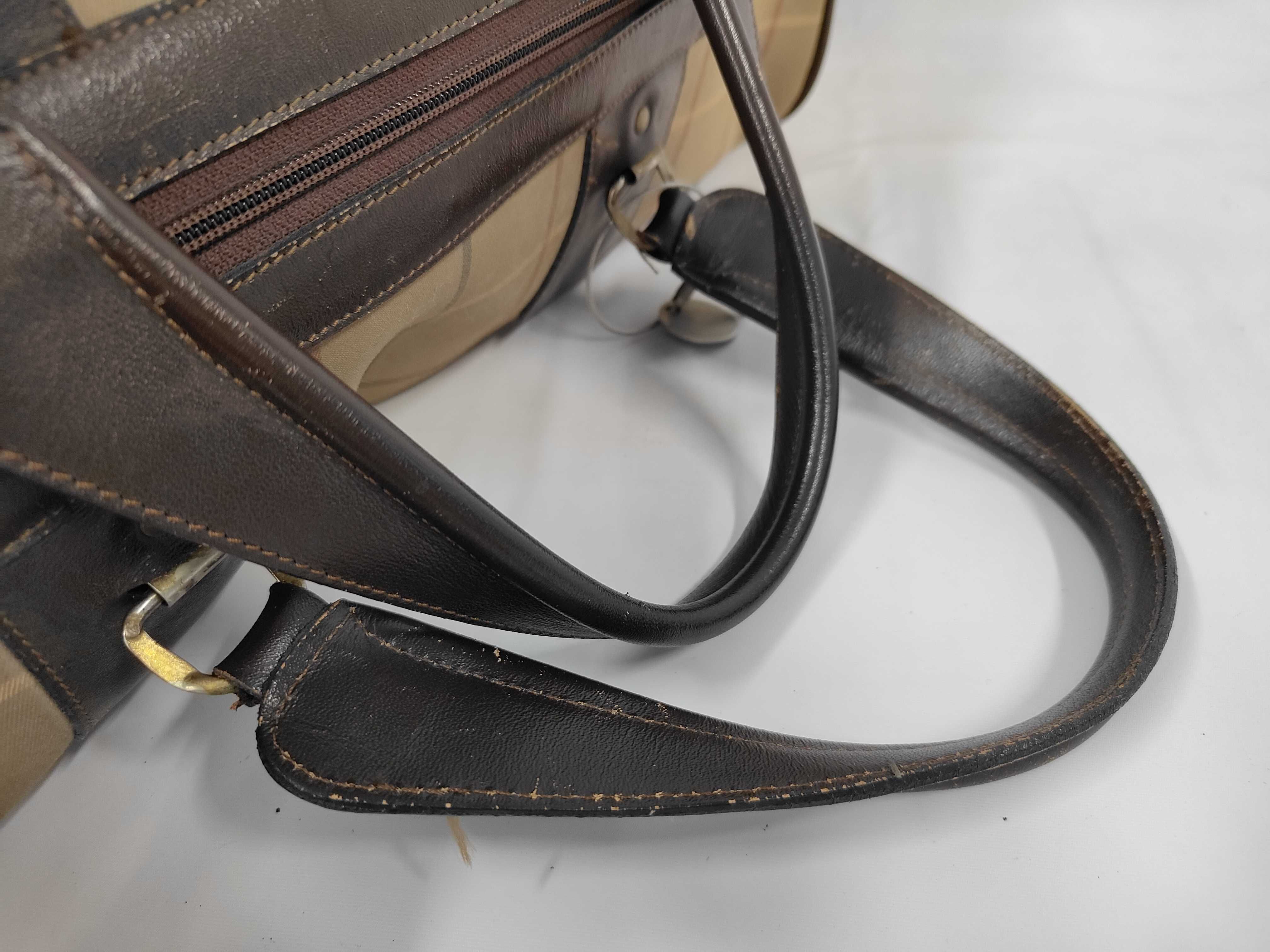 Boston Bag, Canvas, Brown — view 5