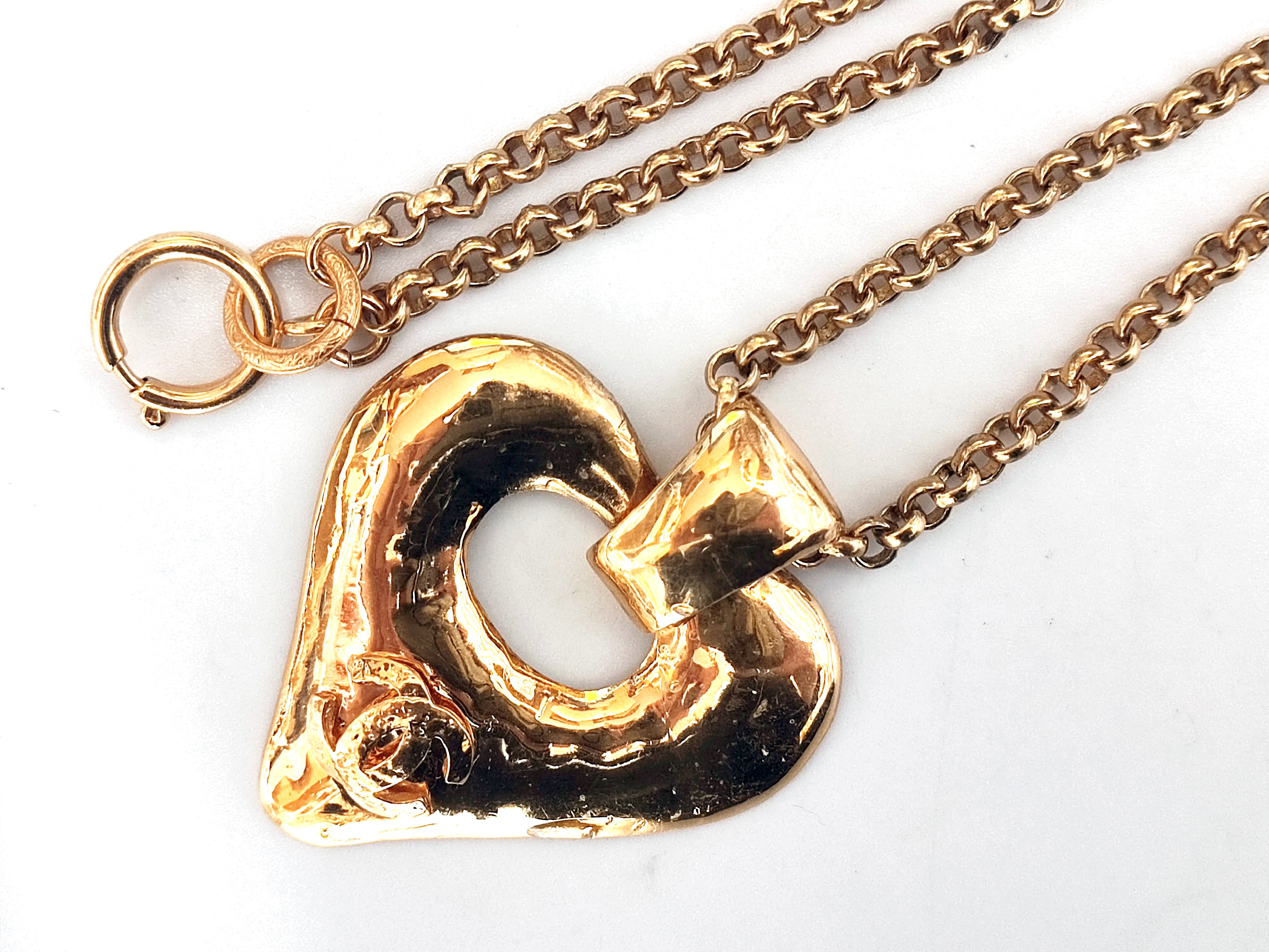 Big Coco Mark Heart Necklace 93P Necklace — view 5