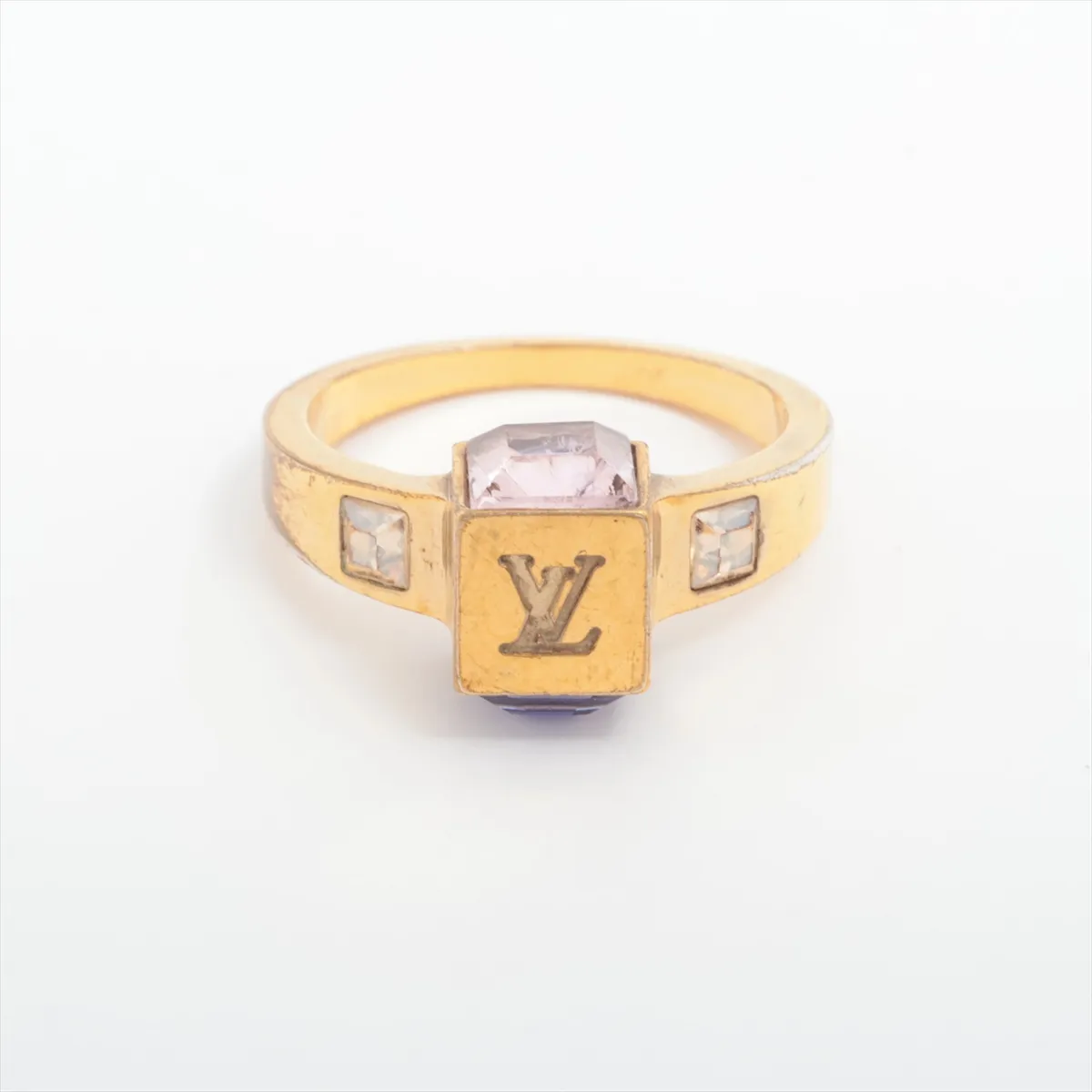 M65098 Bague Gamble GL0141 Ring L GP x Rhinestone Gold