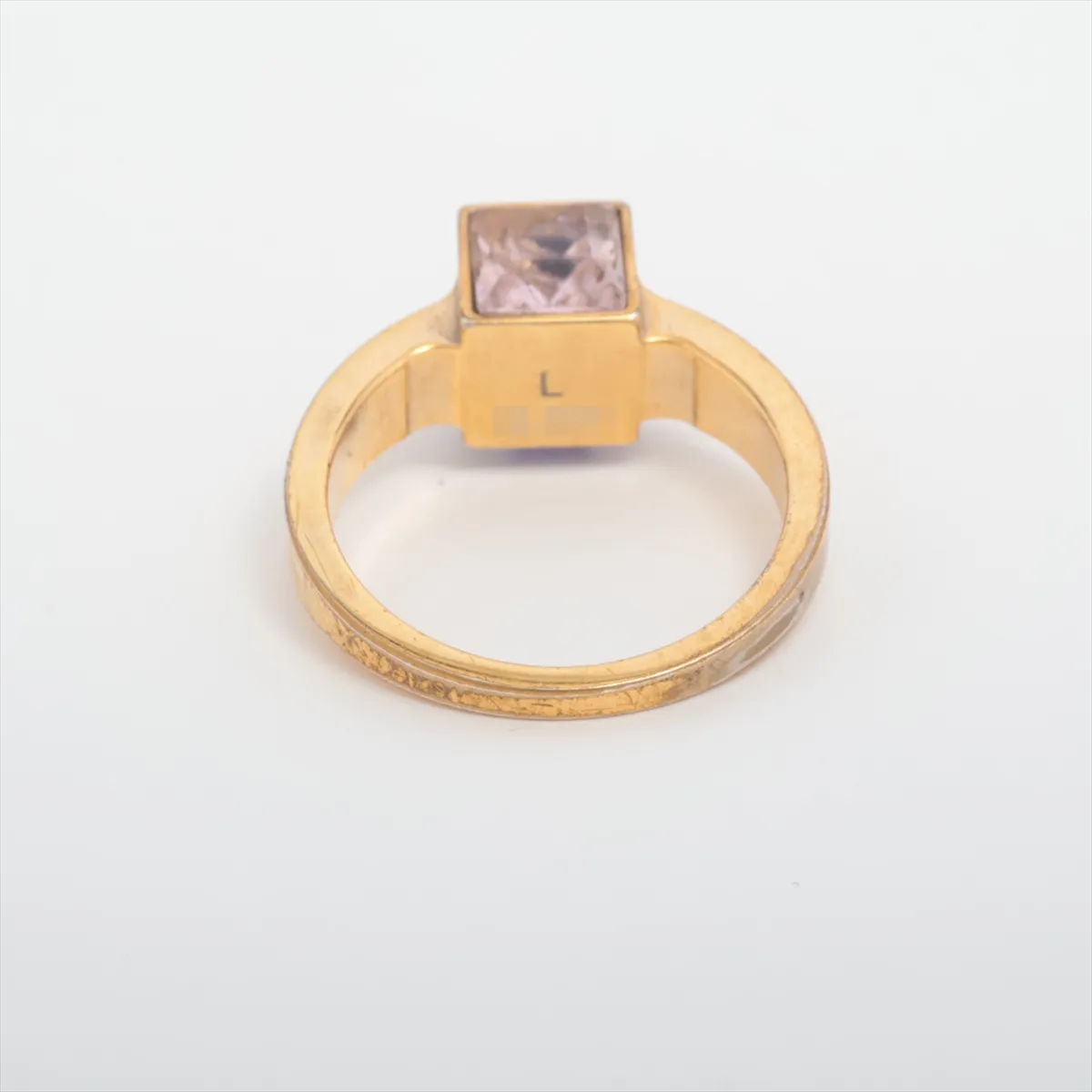 M65098 Bague Gamble GL0141 Ring L GP x Rhinestone Gold — view 2