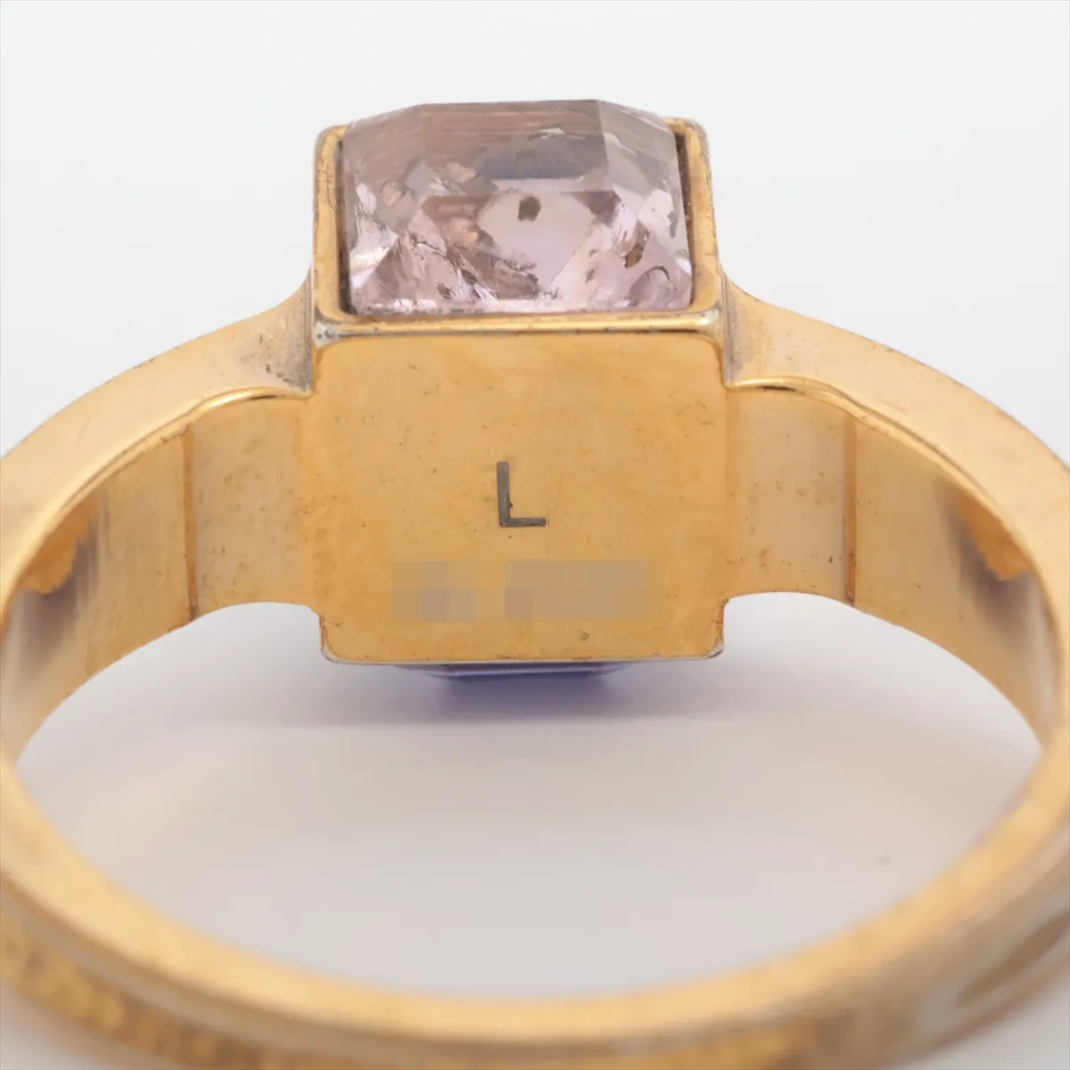 M65098 Bague Gamble GL0141 Ring L GP x Rhinestone Gold — view 3
