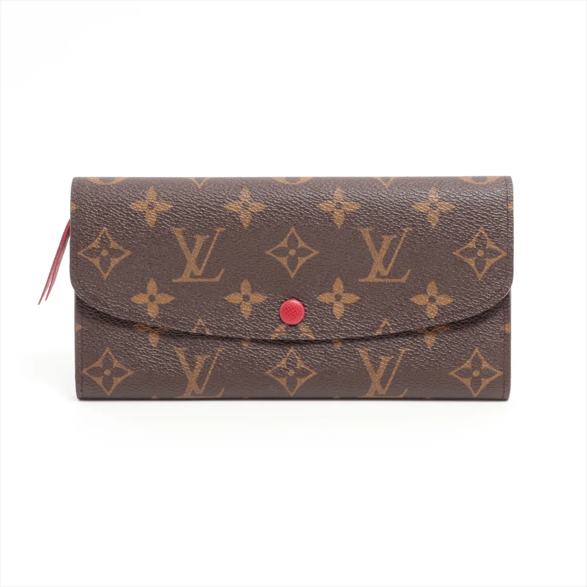 Monogram Portefeuille Emily M60136 CA4039 Red x Brown Long Wallet