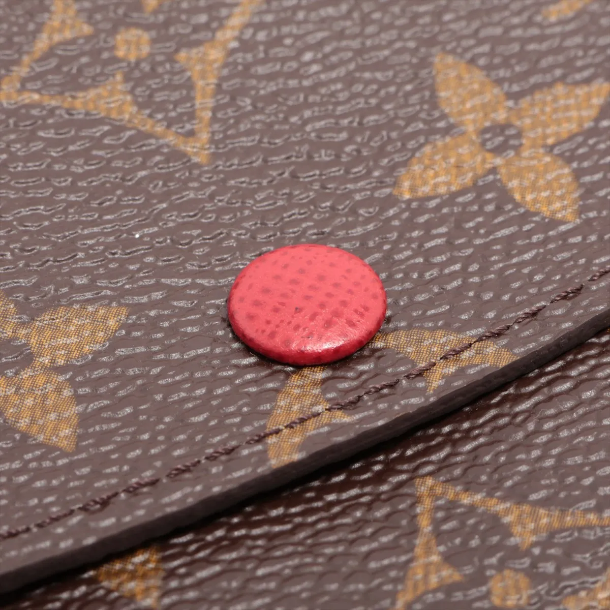 Monogram Portefeuille Emily M60136 CA4039 Red x Brown Long Wallet — view 9