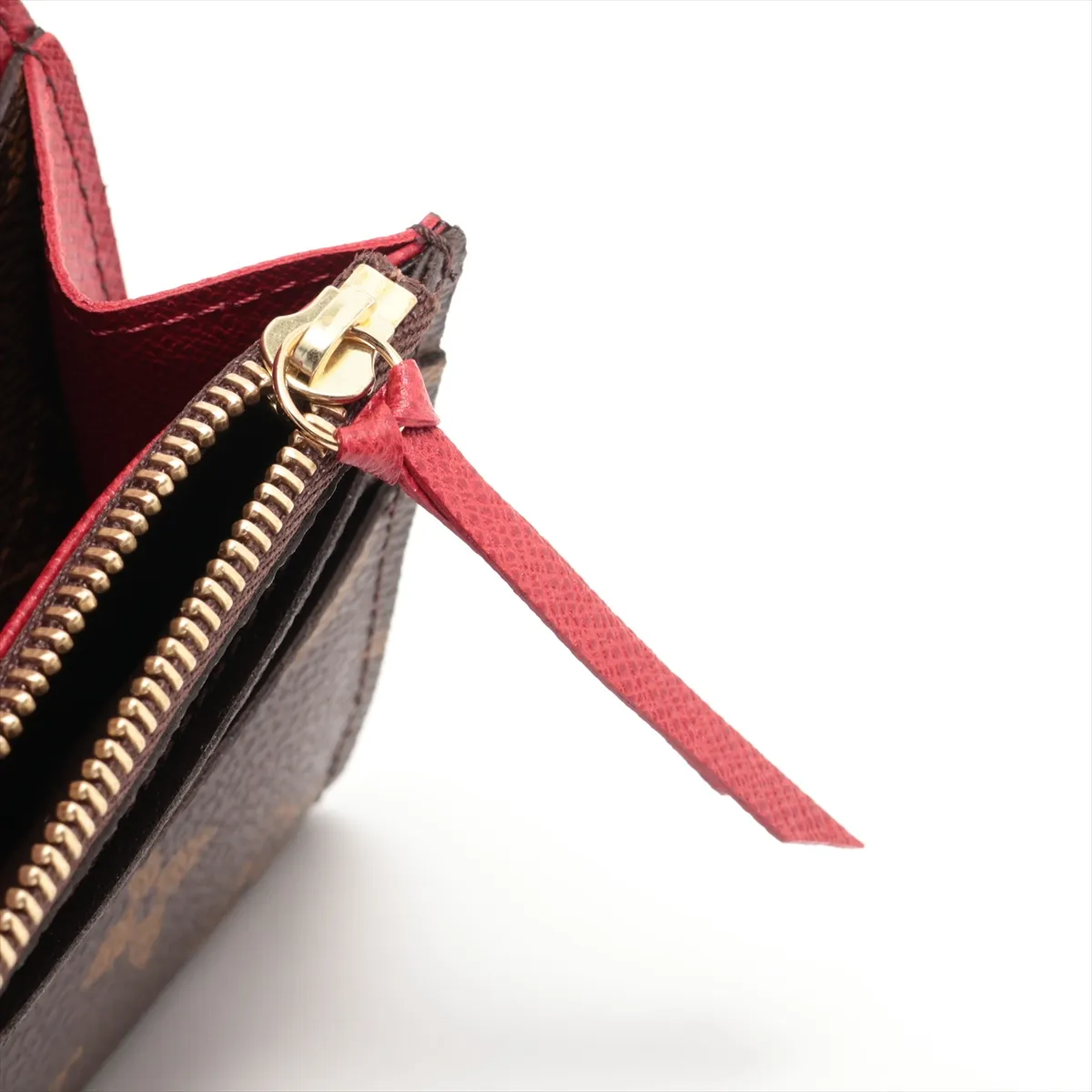 Monogram Portefeuille Emily M60136 CA4039 Red x Brown Long Wallet — view 10